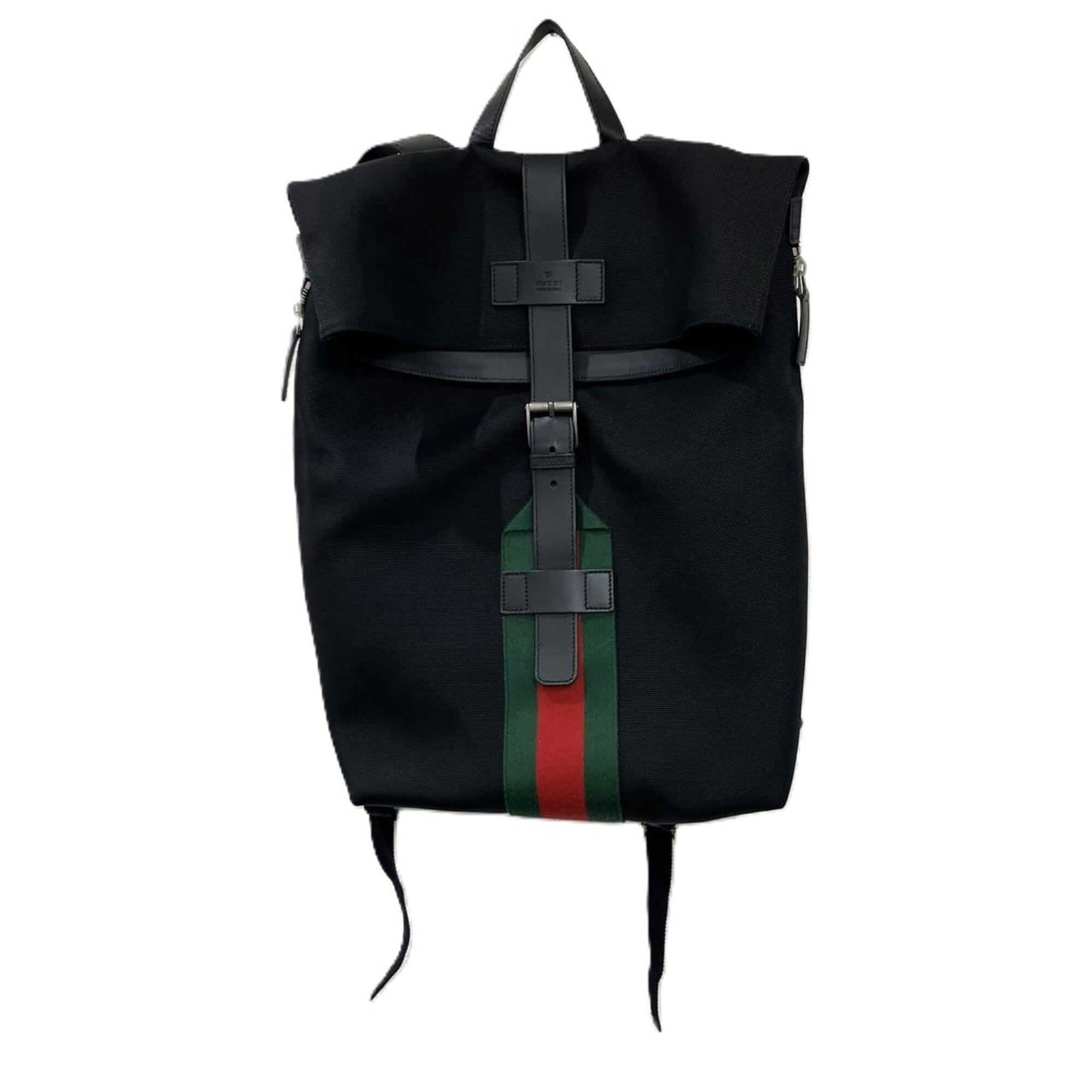 Gucci Black Canvas Backpack (Pre-Owned)