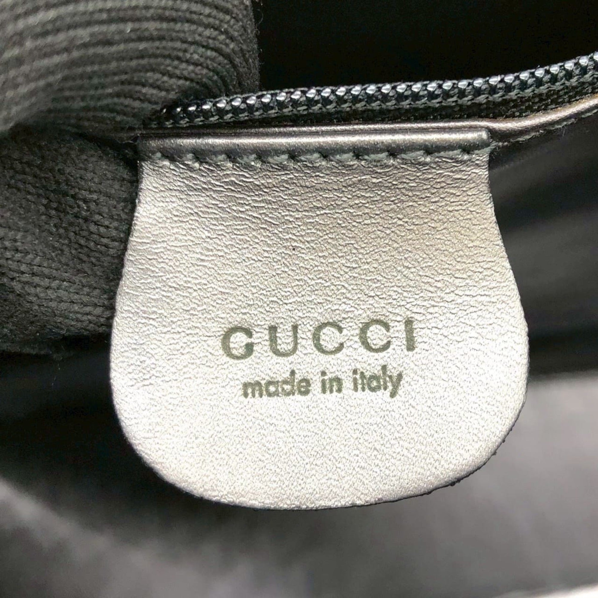 Gucci Gray Leather Shoulder Bag (Pre-Owned)