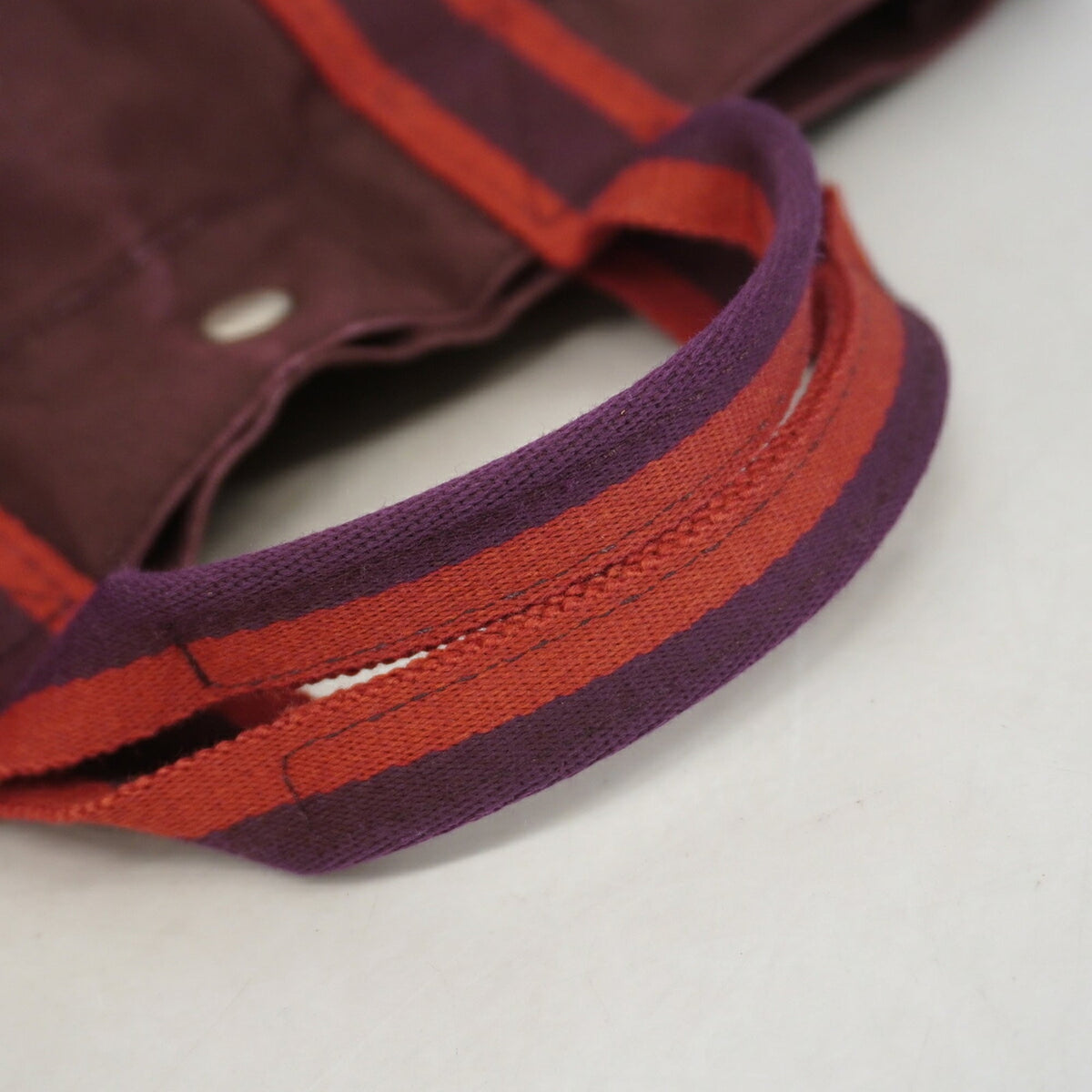 Hermes Brown Canvas Tote Bag (Pre-Owned)