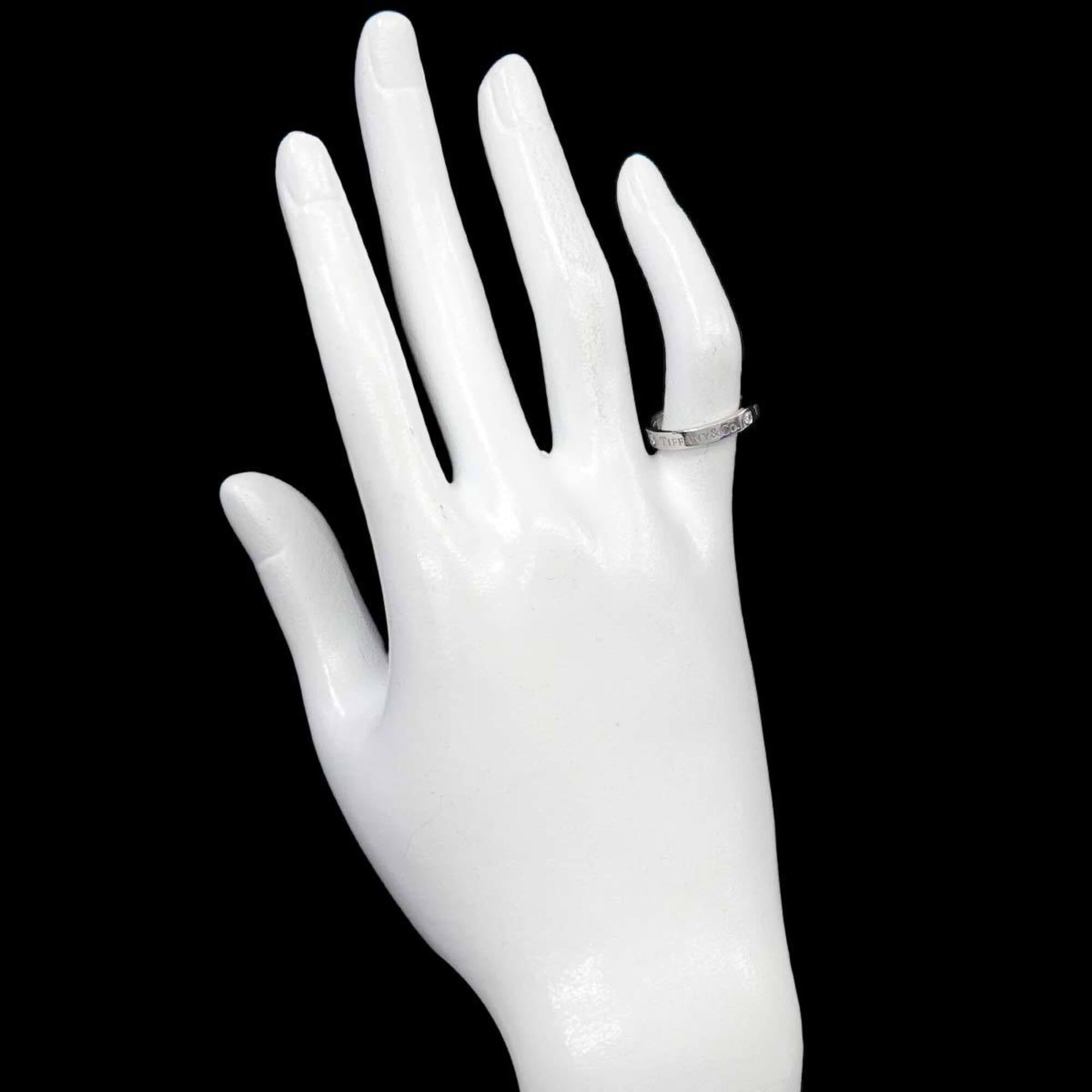 Tiffany Platinum Platinum 950 Band Ring (Pre-Owned)