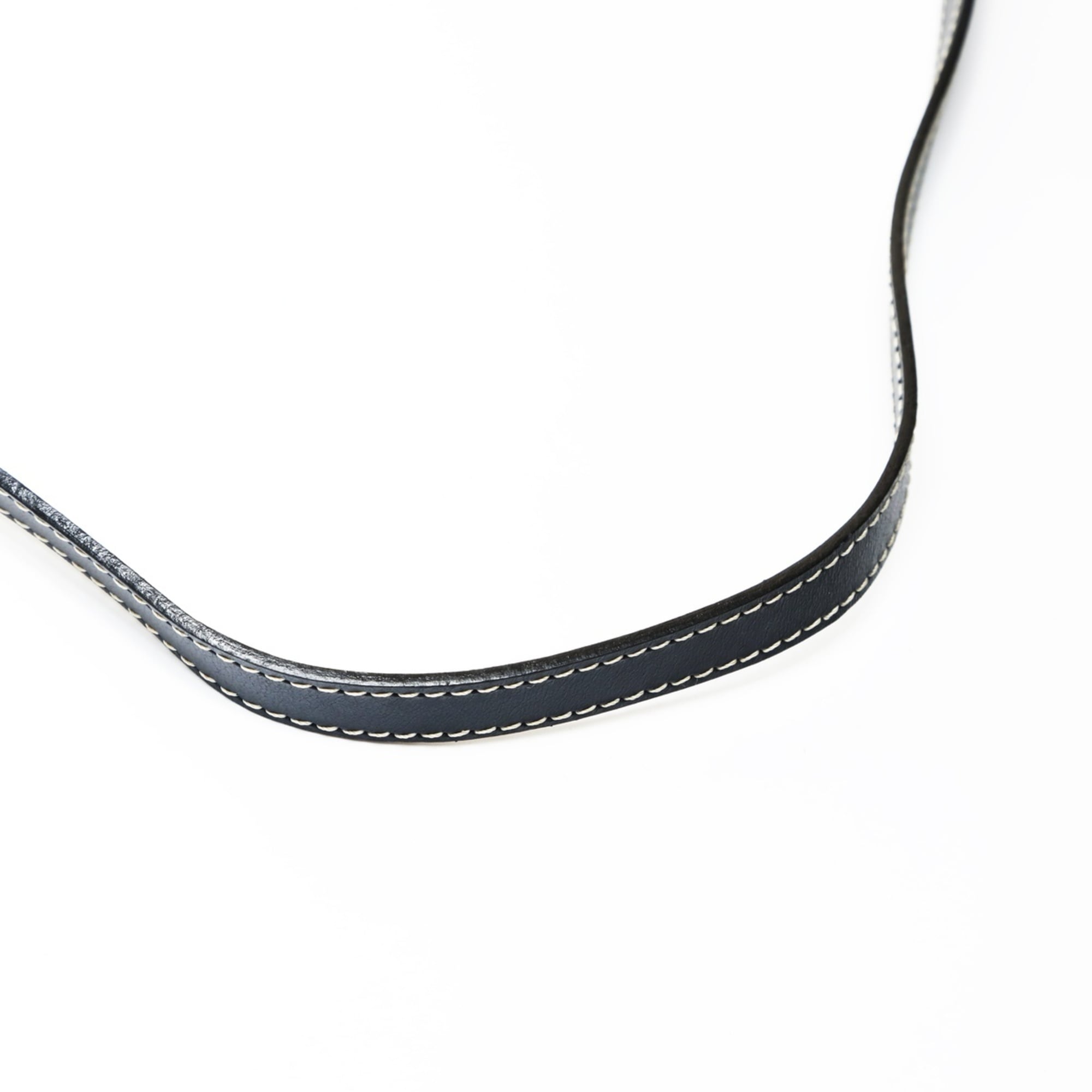 Yves Saint Laurent Navy Leather Shoulder Bag (Pre-Owned)