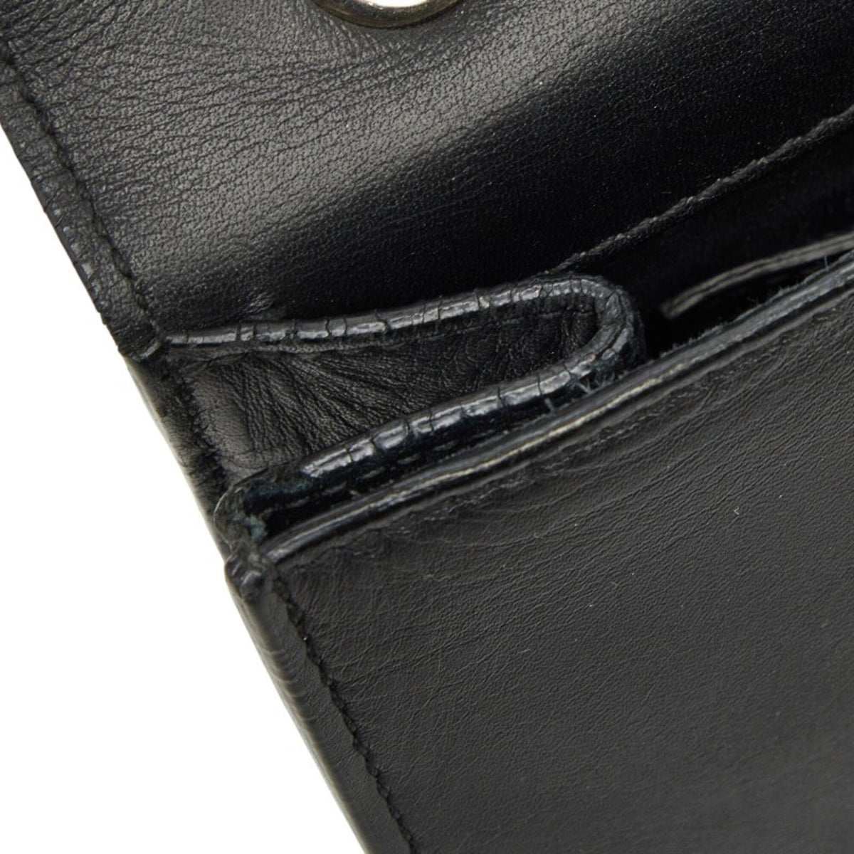 Saint Laurent Black Leather Shoulder Bag (Pre-Owned)