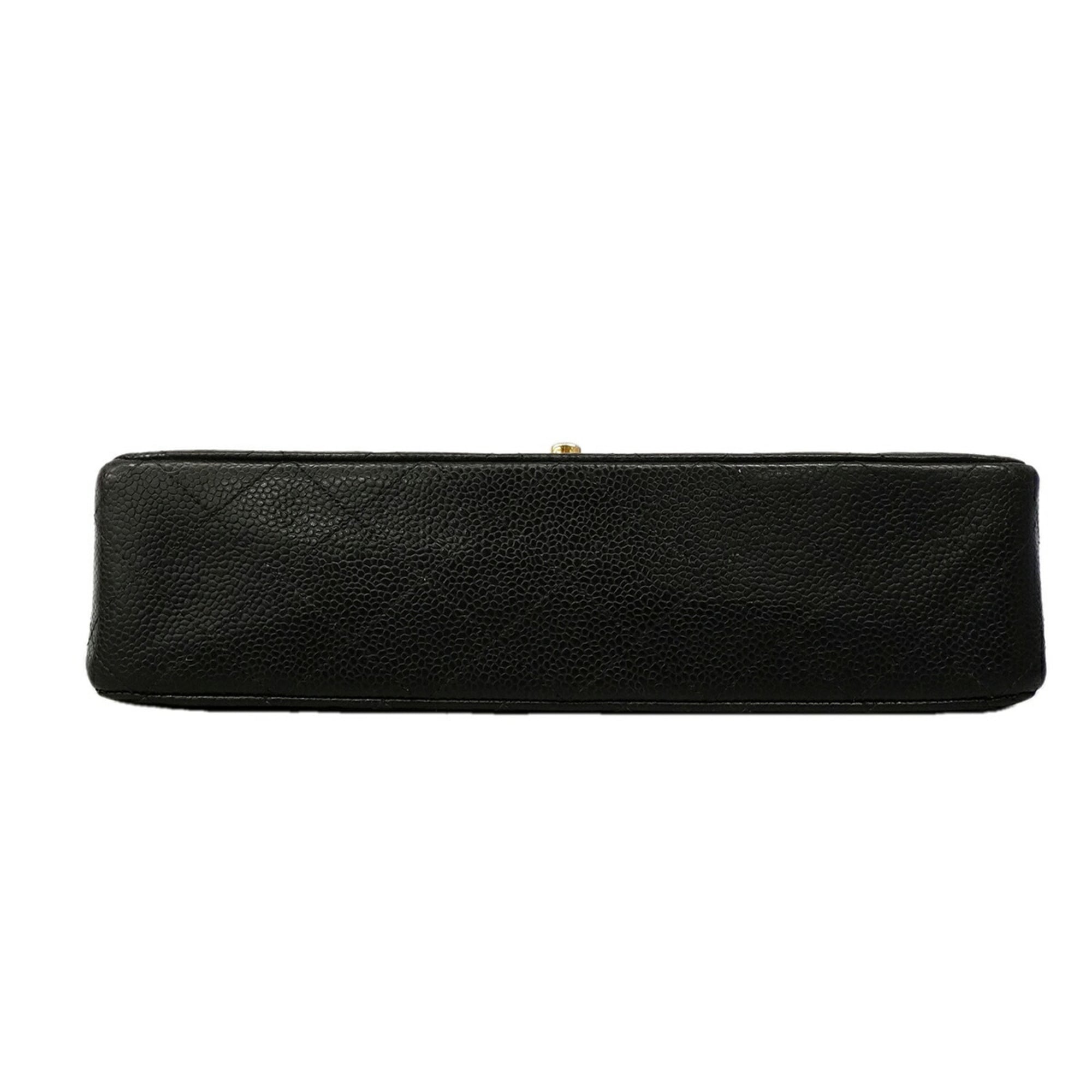 Chanel Black Grained Calfskin Shoulder Bag (Pre-Owned)