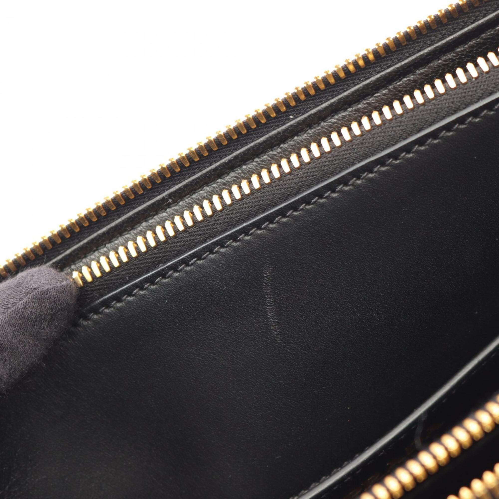 Prada Black Leather Handbag Tote Bag (Pre-Owned)