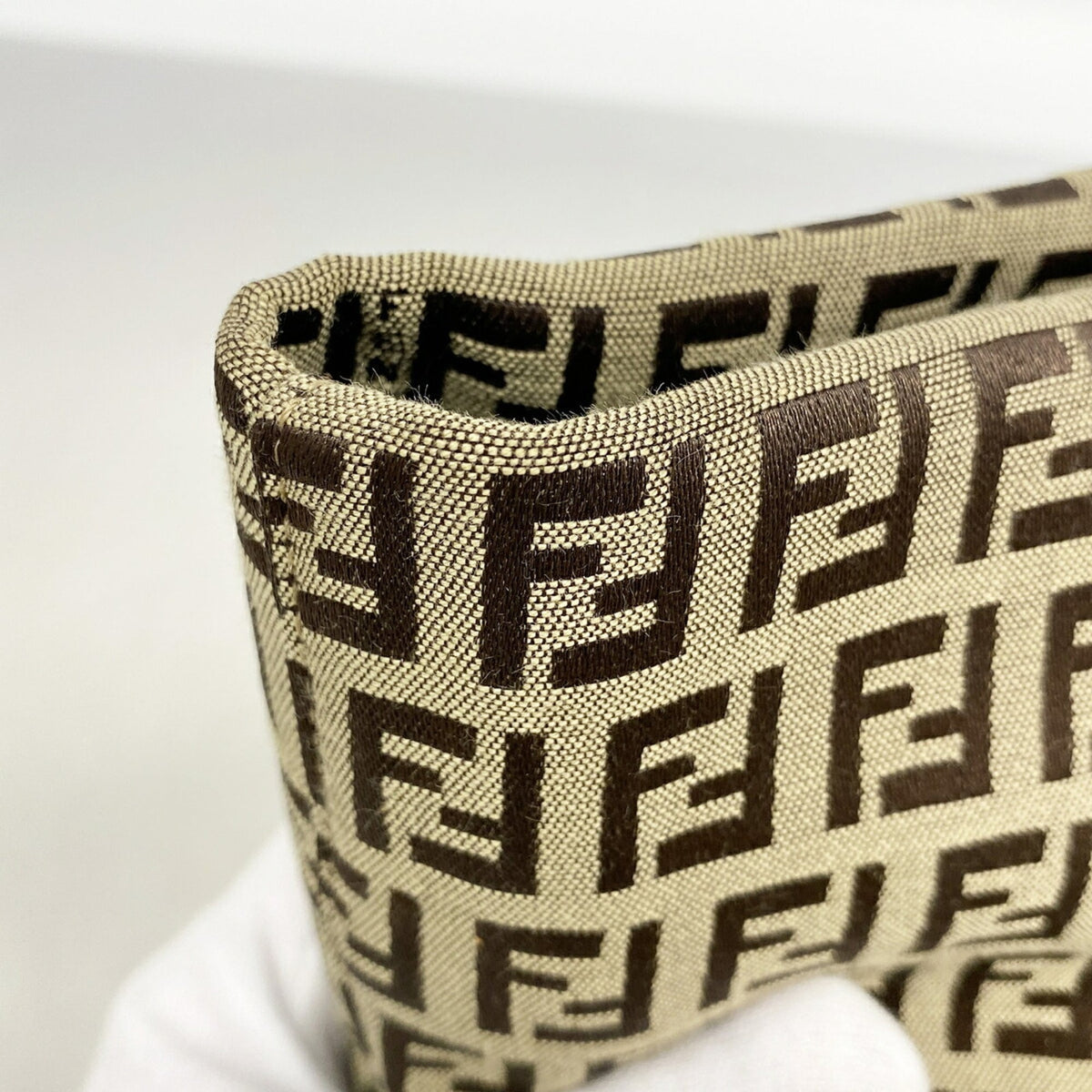 Fendi Brown Nylon Canvas Tote Bag (Pre-Owned)