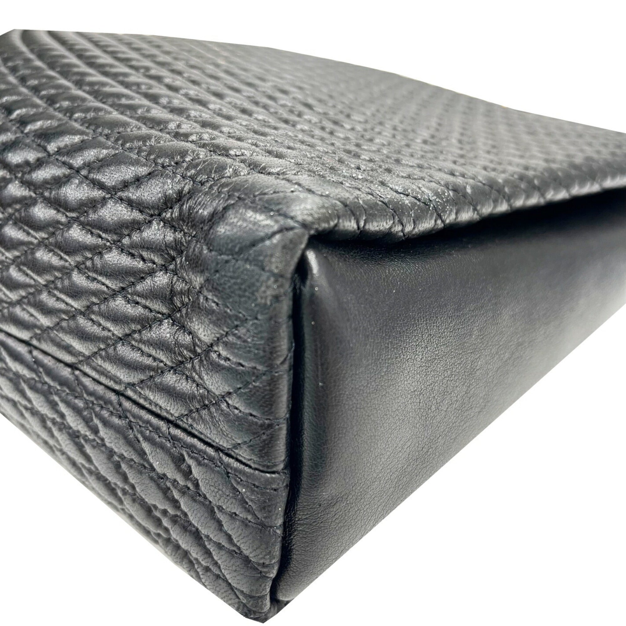 Bally Black Quilting Tote Bag (Pre-Owned)