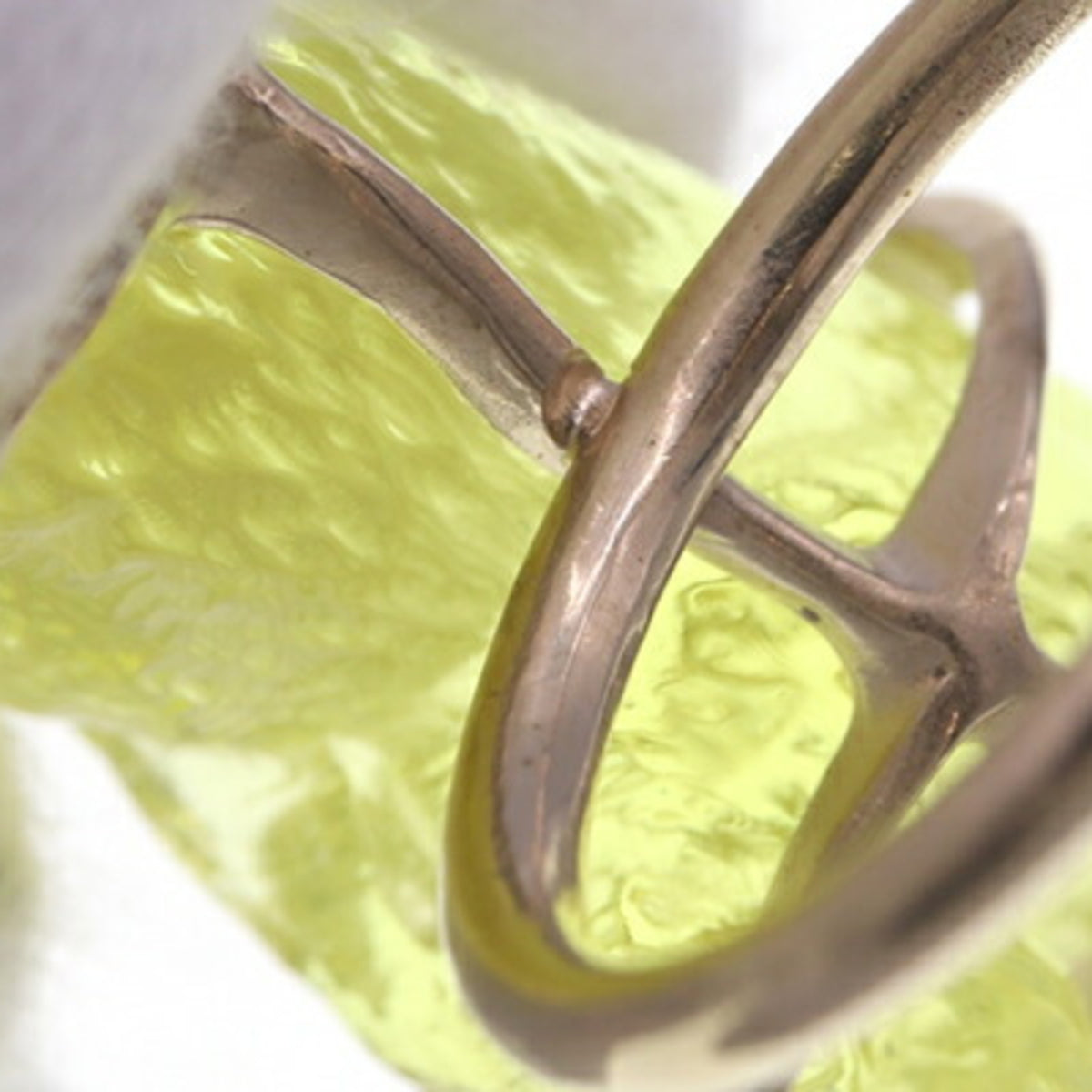 Christian Dior Yellow Metal Plastic Band Ring (Pre-Owned)