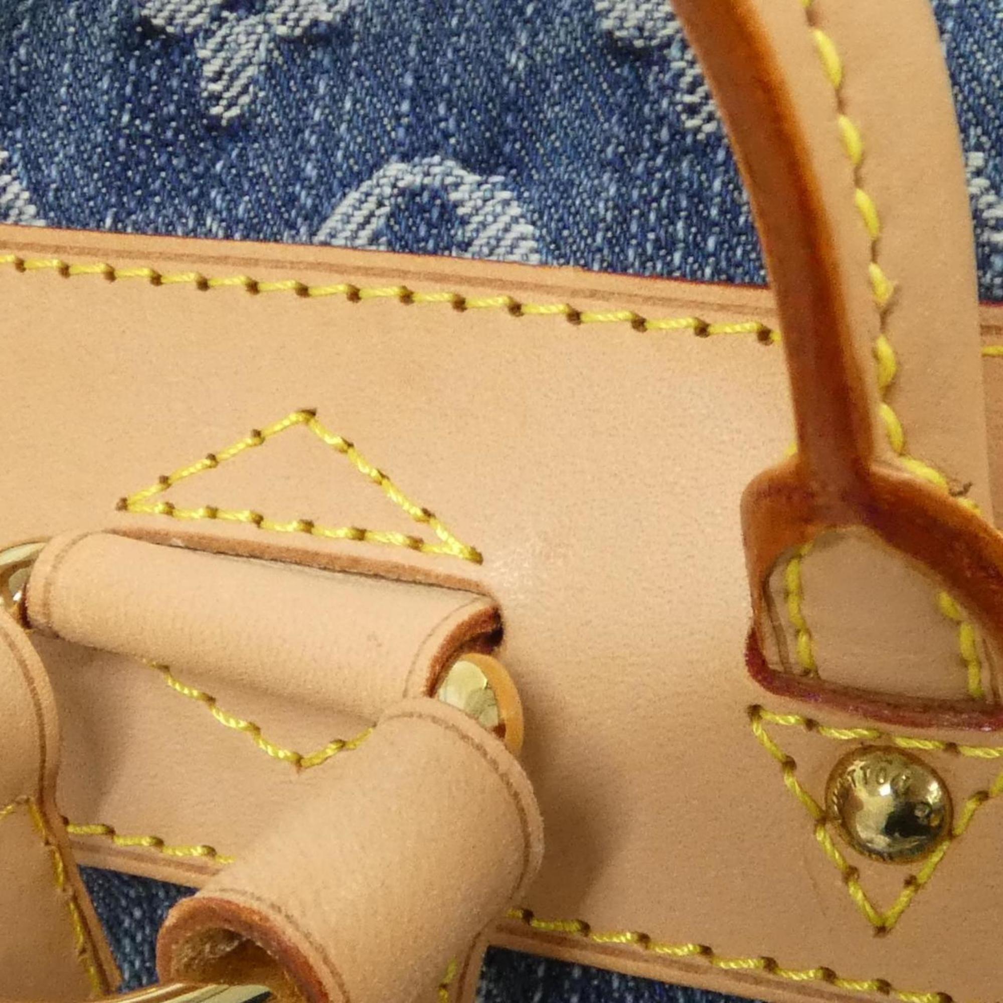Louis Vuitton Monogram Denim Blue Monogram Denim Backpack (Pre-Owned)