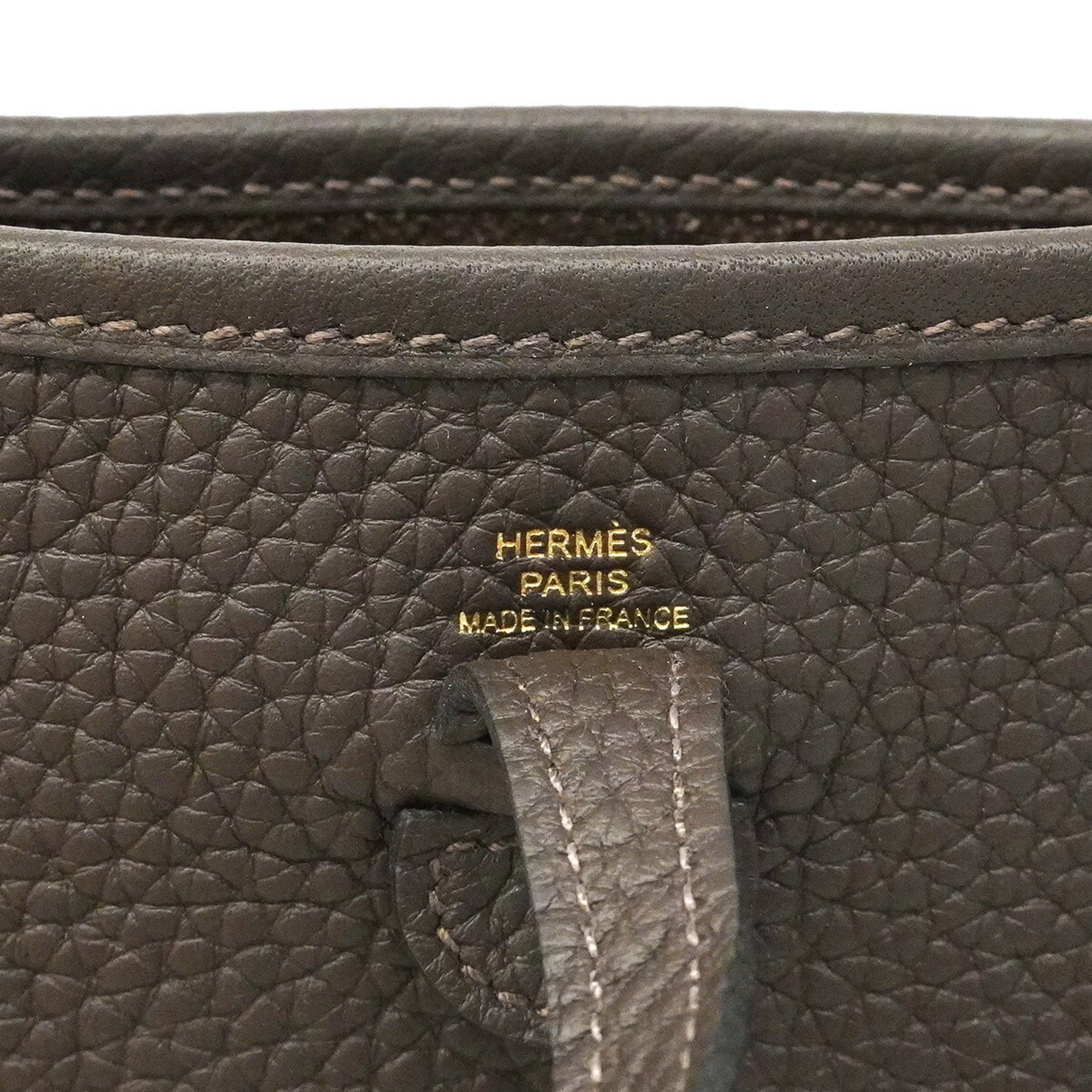Hermes Brown Taurillon Clemence Leather Shoulder Bag (Pre-Owned)