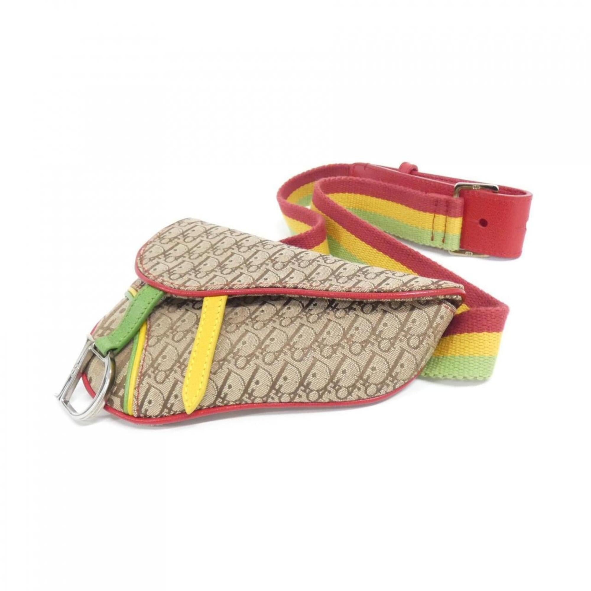 Christian Dior Beige Multi-Color Canvas Fanny Pack (Pre-Owned)