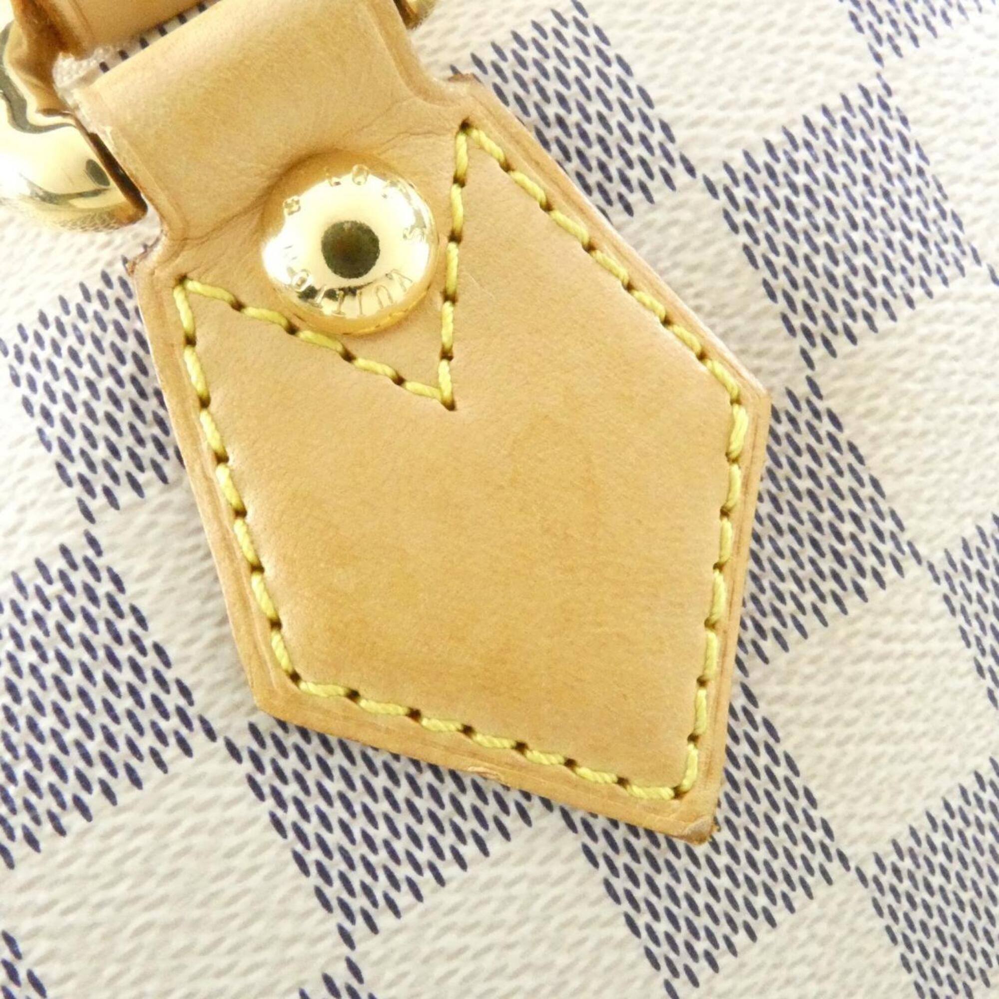 Louis Vuitton Azur White Coated Canvas Handbag (Pre-Owned)