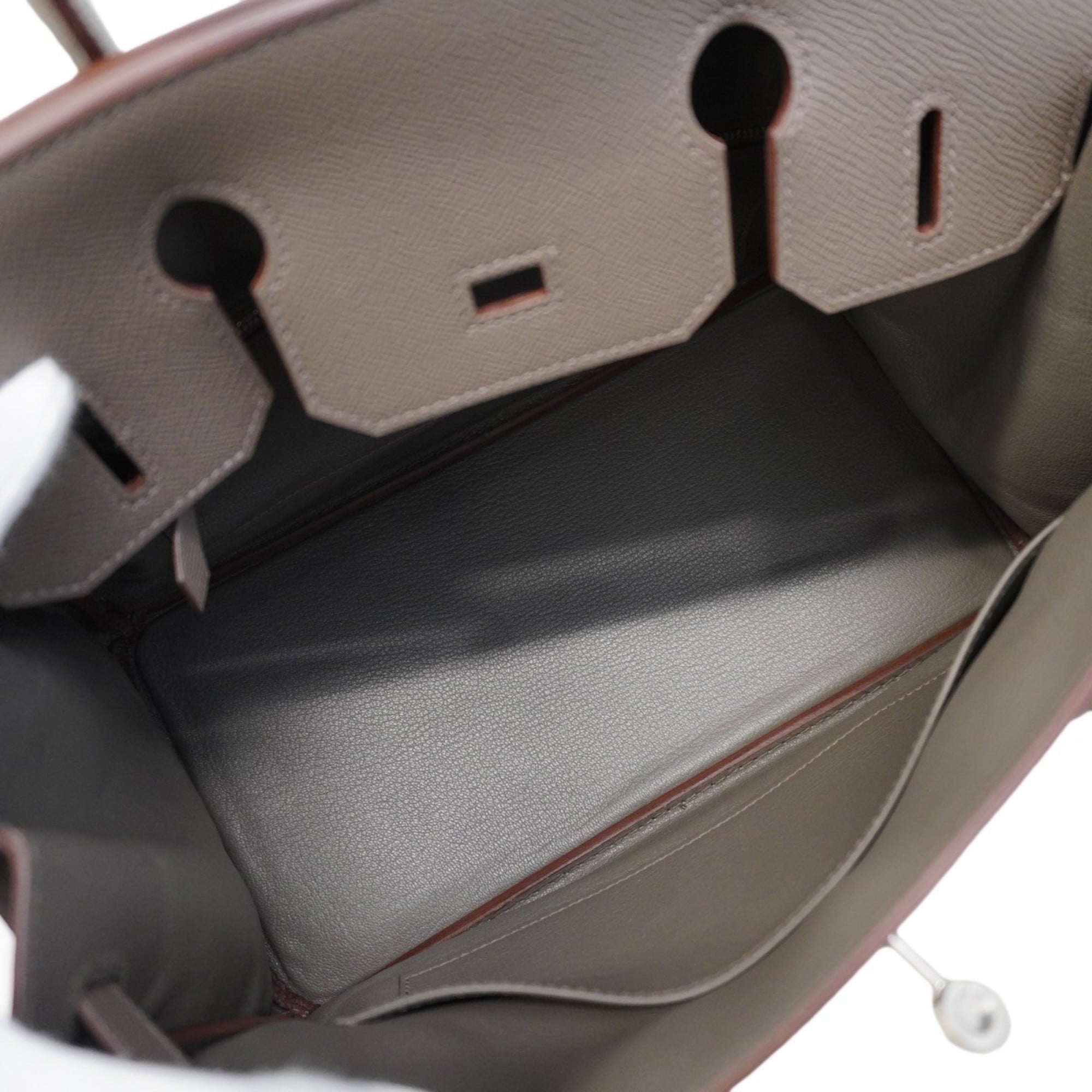 Hermes Etain Epsom Leather Handbag (Pre-Owned)