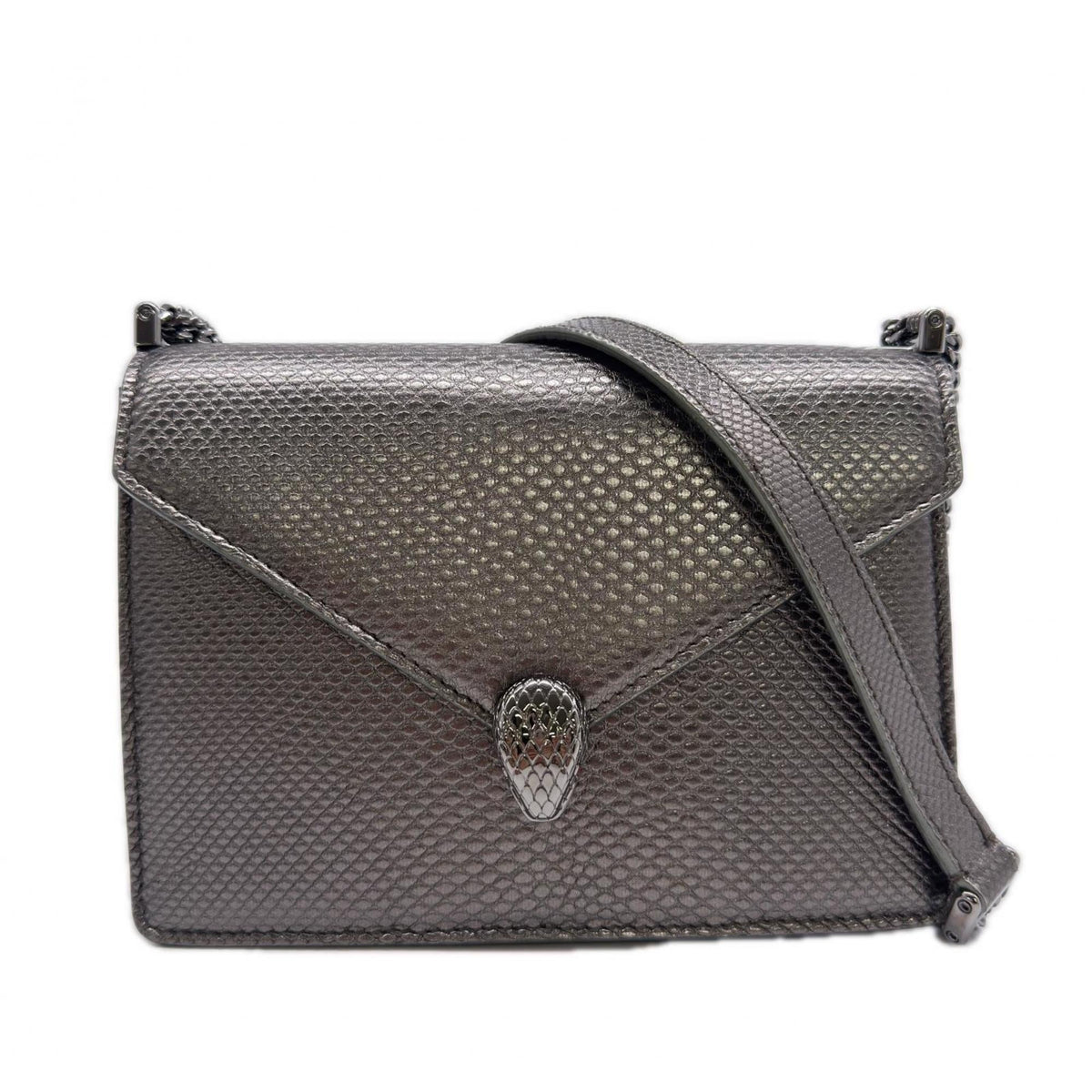Bvlgari Silver Leather Shoulder Bag (Pre-Owned)