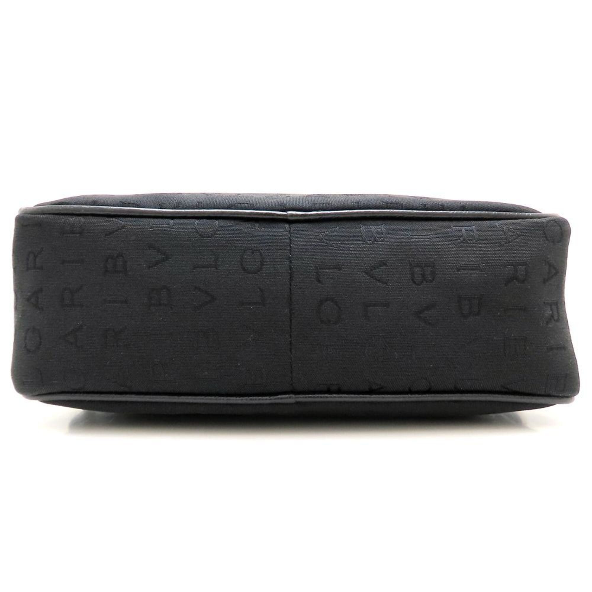 Bvlgari Black Canvas Leather Shoulder Bag (Pre-Owned)