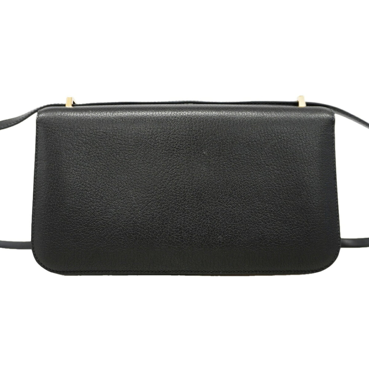 Hermes Black Chevre Myzore Leather Shoulder Bag (Pre-Owned)