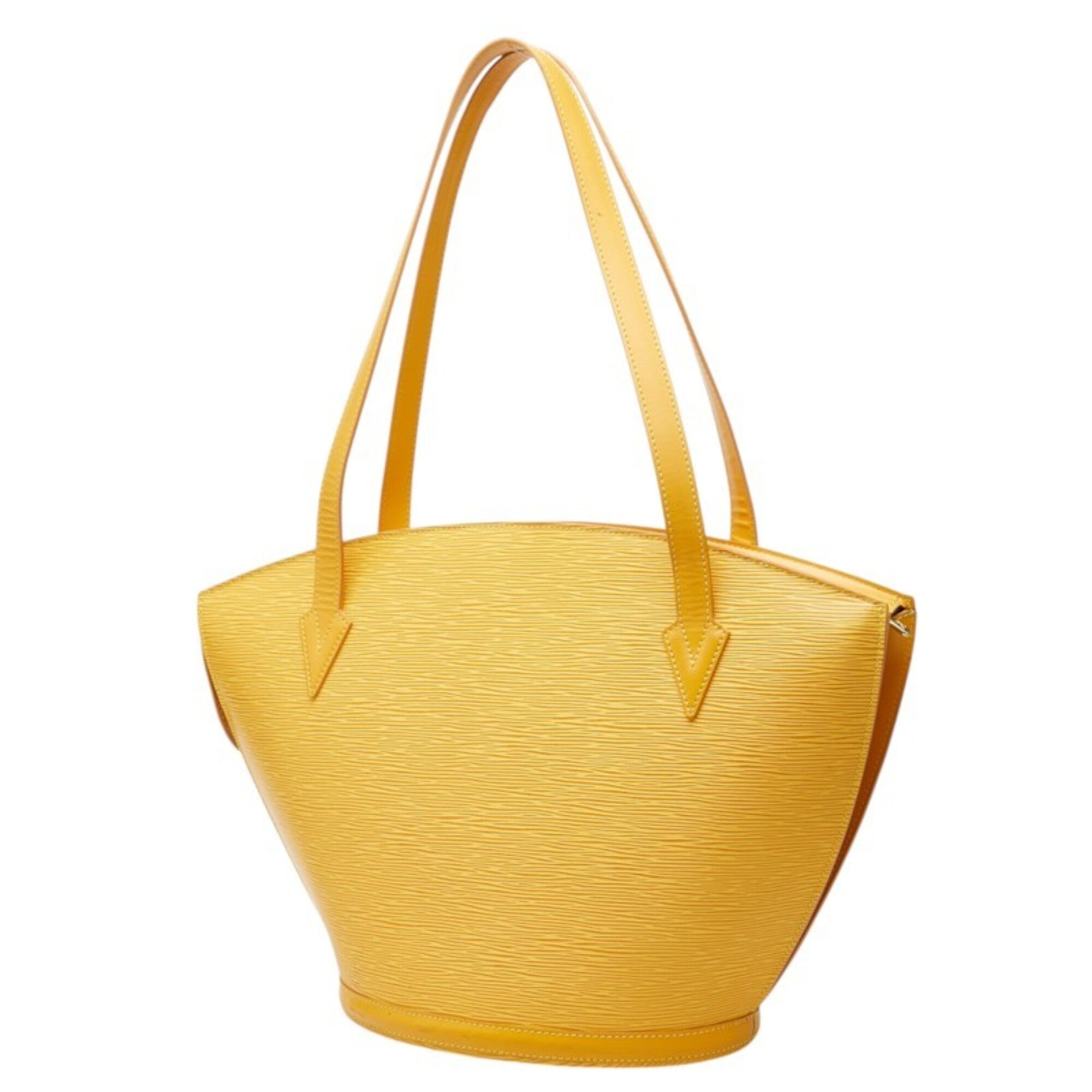 Louis Vuitton Yellow Leather Shoulder Bag Tote Bag (Pre-Owned)