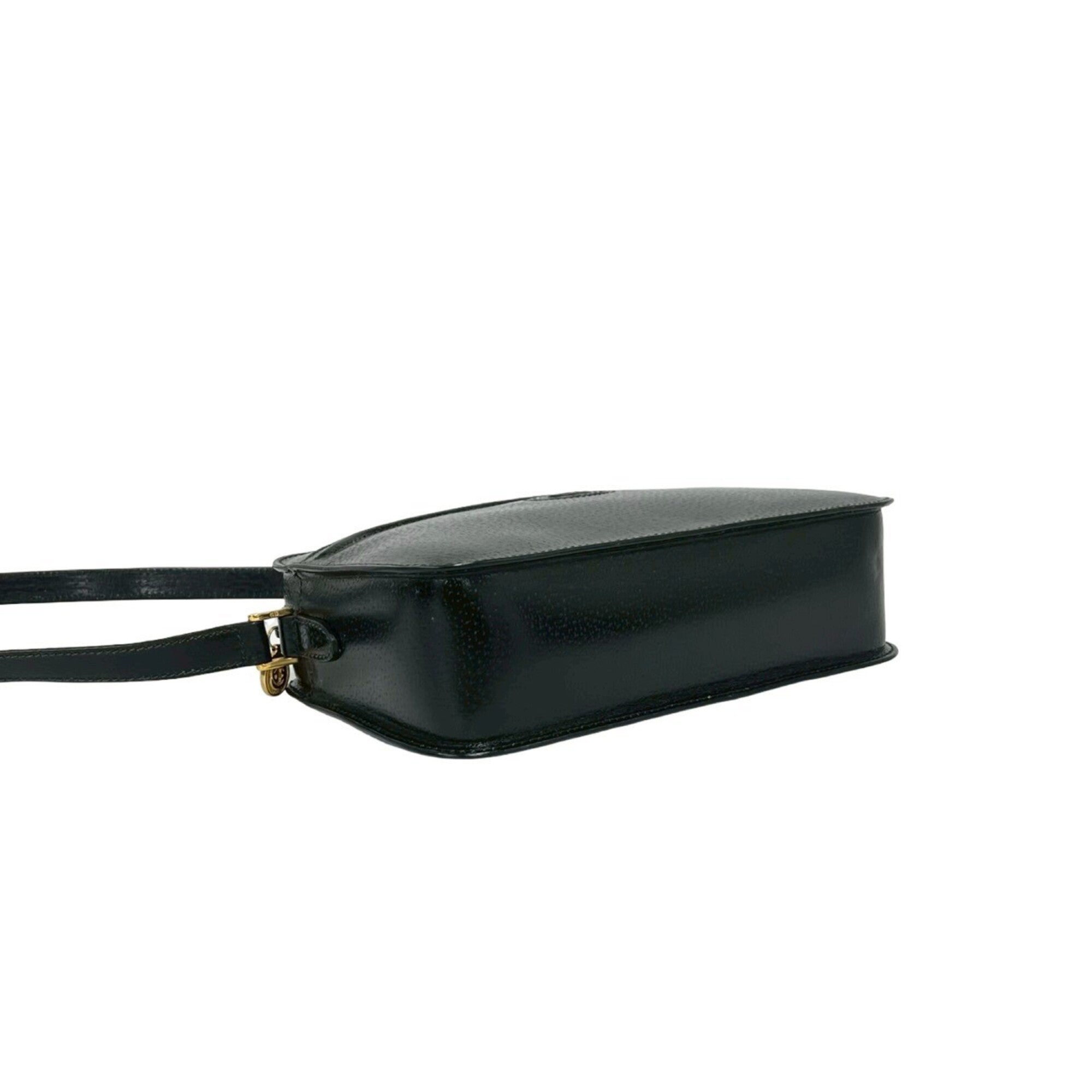 Gucci Black Leather Pochette Shoulder Bag (Pre-Owned)