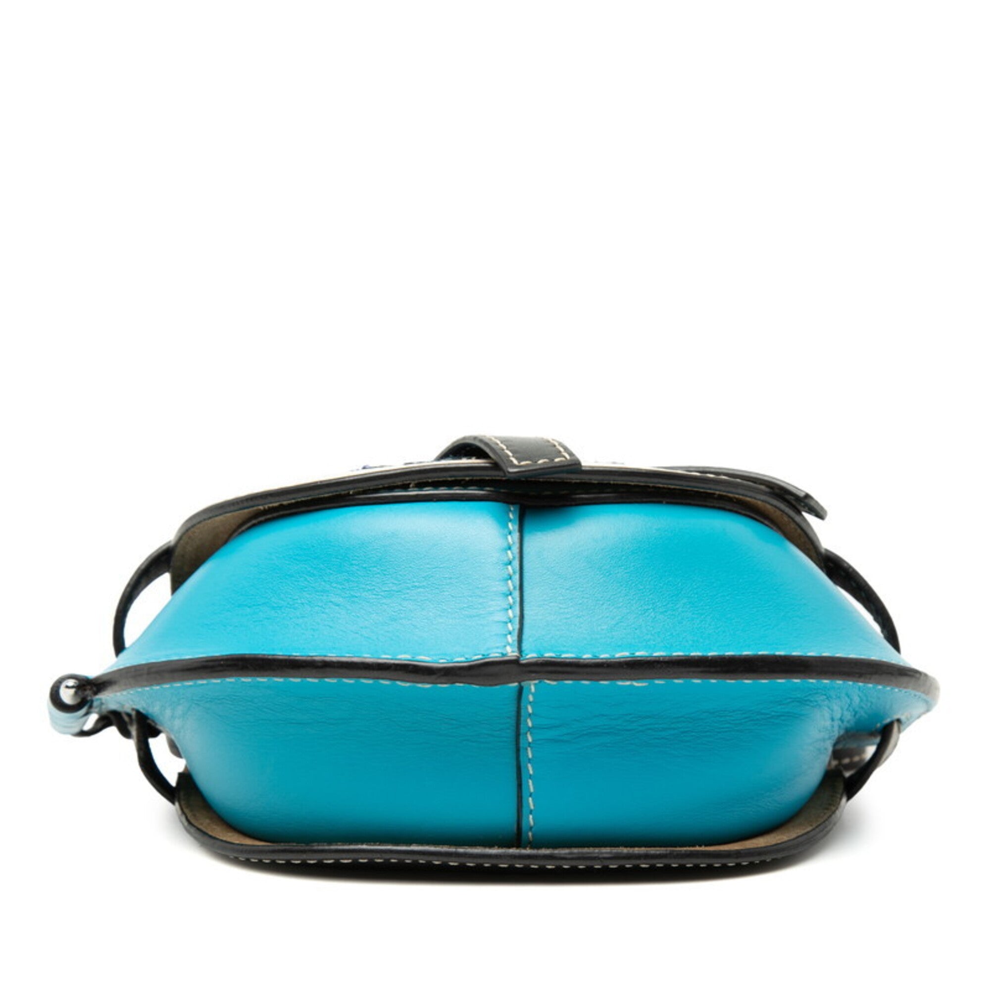 Loewe Blue Multi-Color Leather Pochette Shoulder Bag (Pre-Owned)