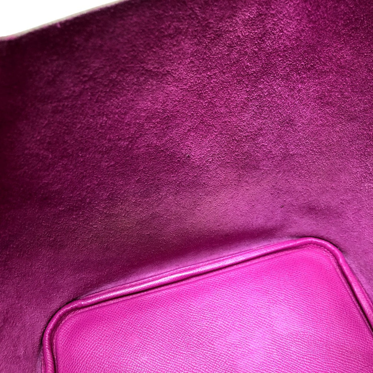 Hermes Purple Epsom Leather Handbag Tote Bag (Pre-Owned)