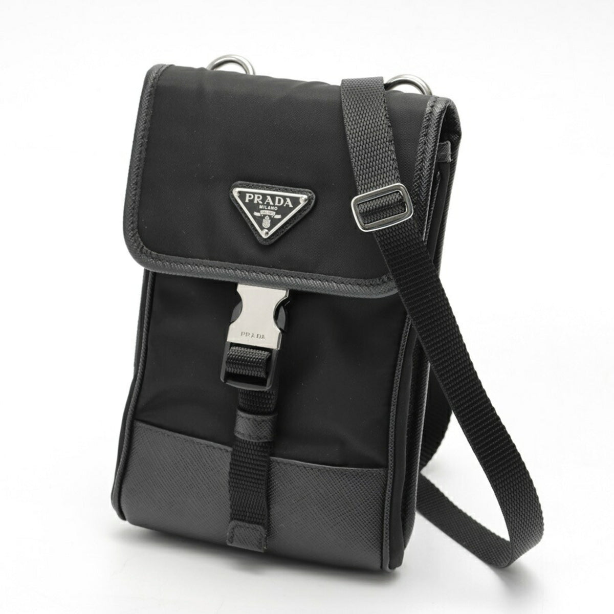 Prada Black Nylon Phone Wallet (Pre-Owned)