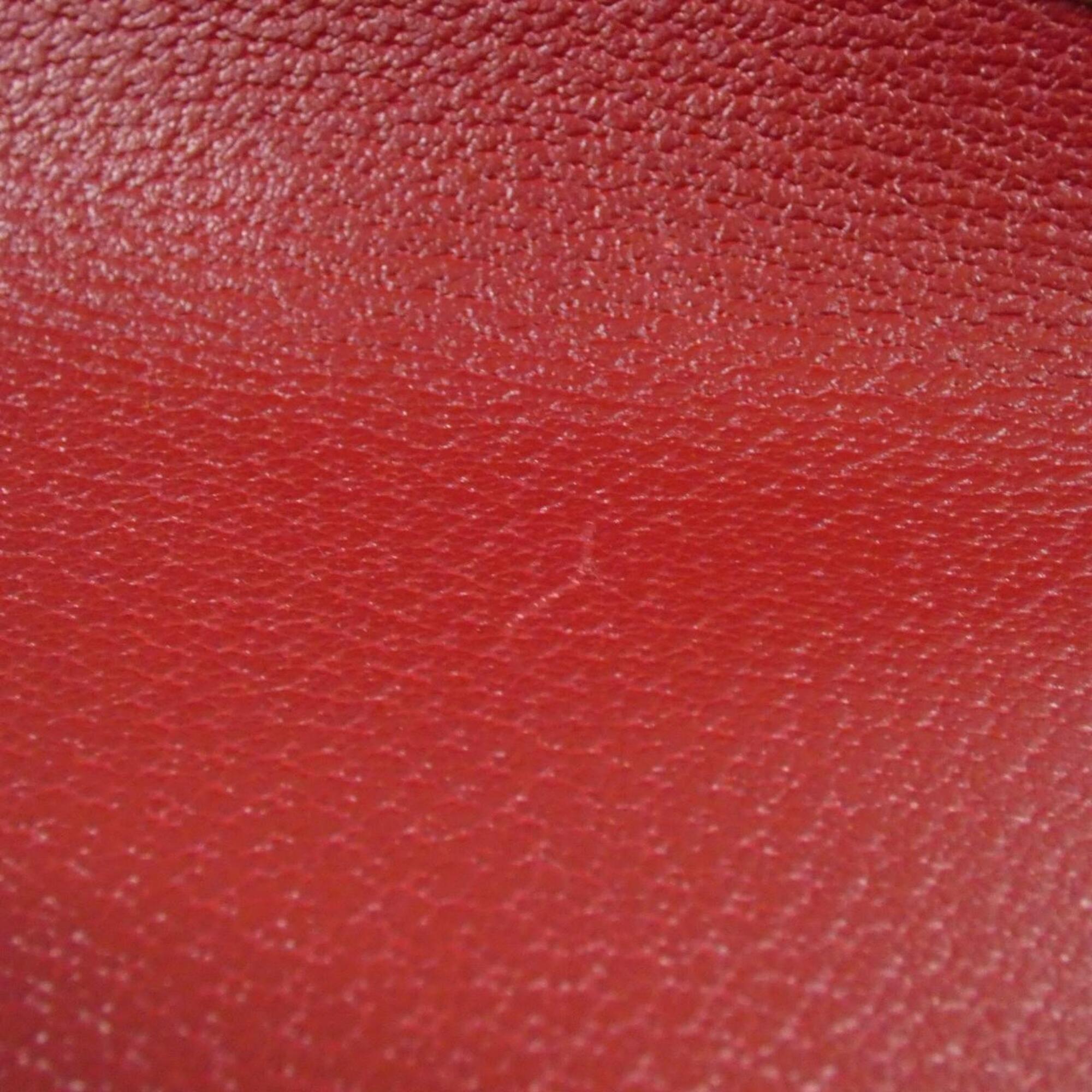 Gucci Beige Cherry Red Gg Supreme Handbag (Pre-Owned)
