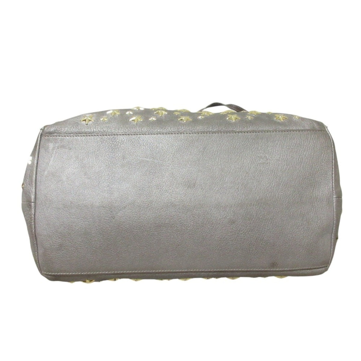 Jimmy Choo Silver Leather Tote Bag (Pre-Owned)