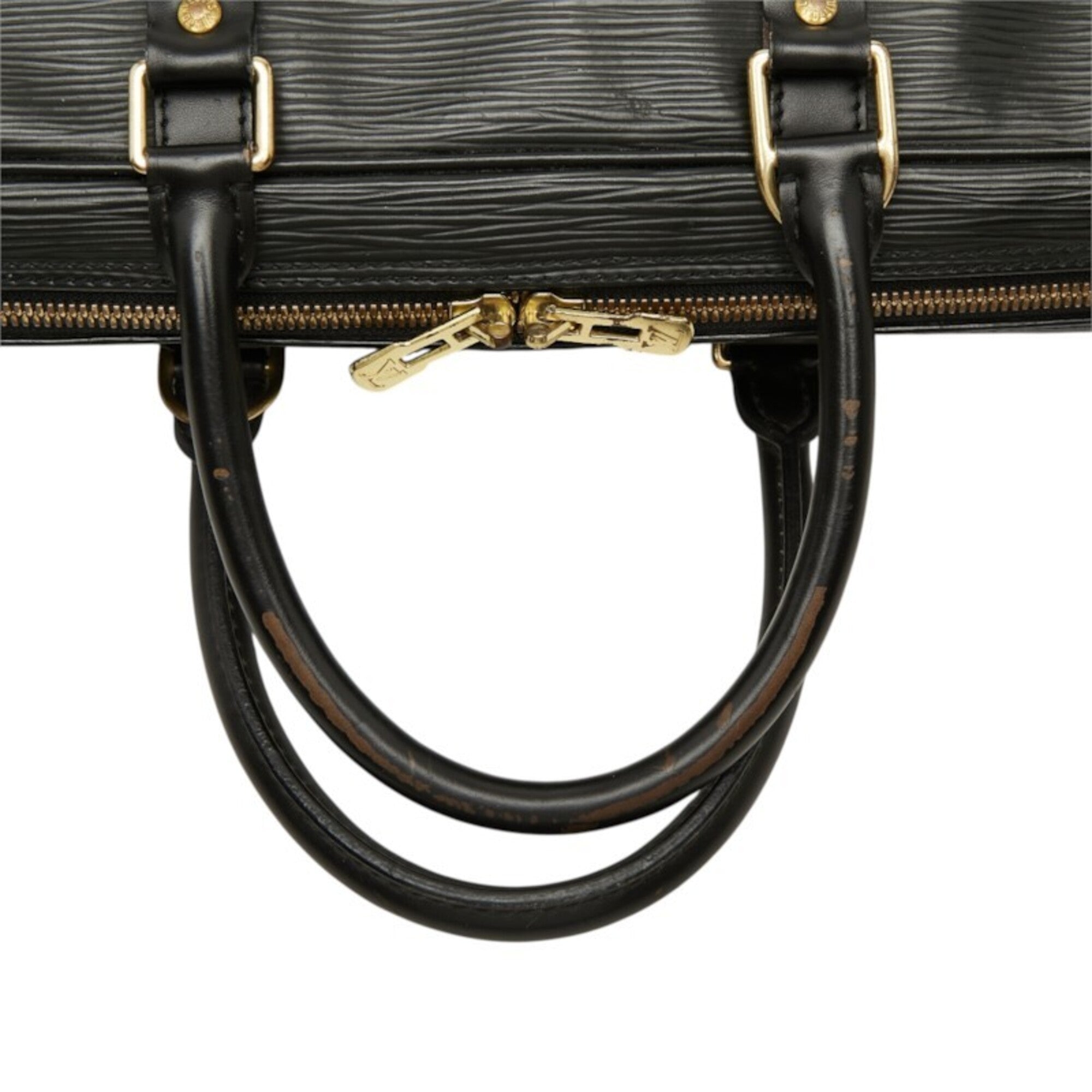Louis Vuitton Black Noir Leather Briefcase Handbag (Pre-Owned)