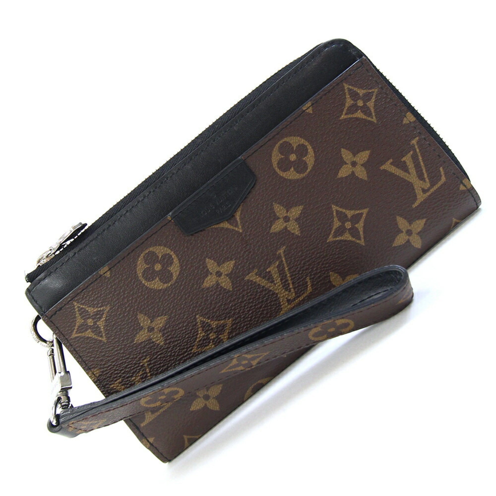 Louis Vuitton Monogram Macassar Monogram Macassar Long Wallet (Bi-Fold) (Pre-Owned)