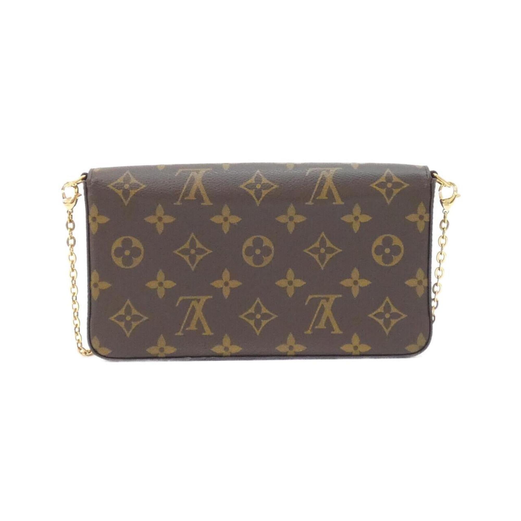 Louis Vuitton Marron Monogram Coated Canvas Pochette Shoulder Bag (Pre-Owned)
