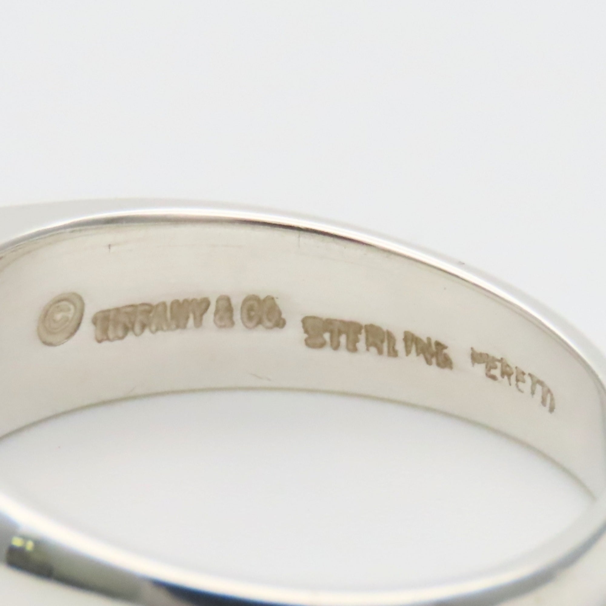 Tiffany Silver Sterling Silver Band Ring (Pre-Owned)