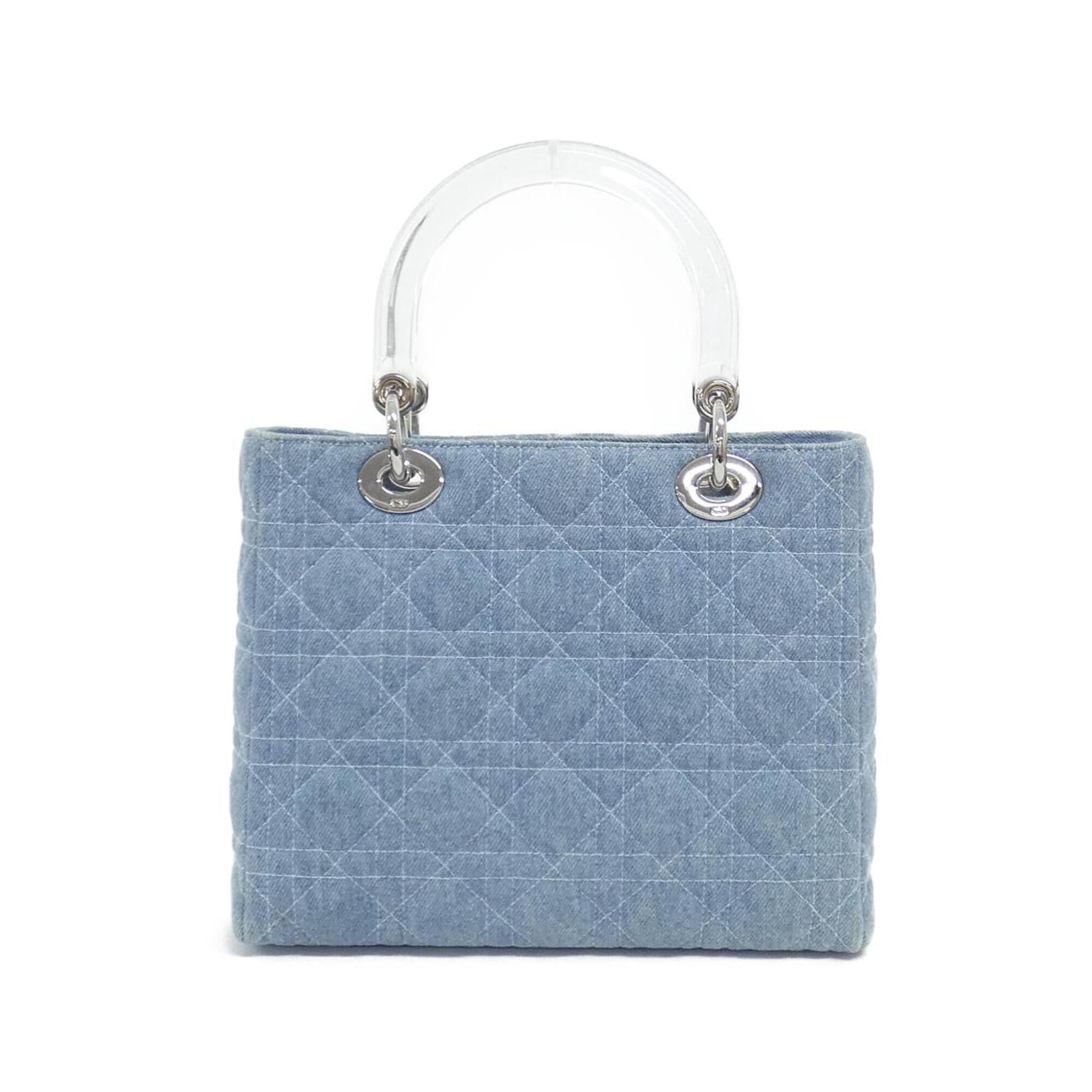 Christian Dior Light Blue Denim Handbag (Pre-Owned)