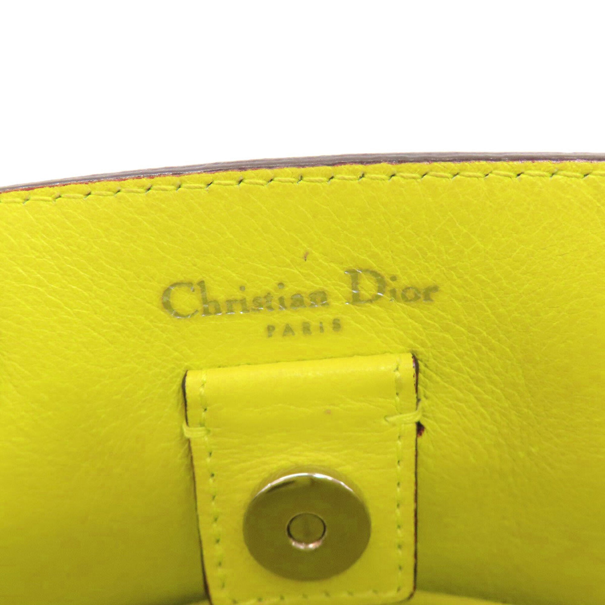 Christian Dior Blue Green Leather Handbag (Pre-Owned)