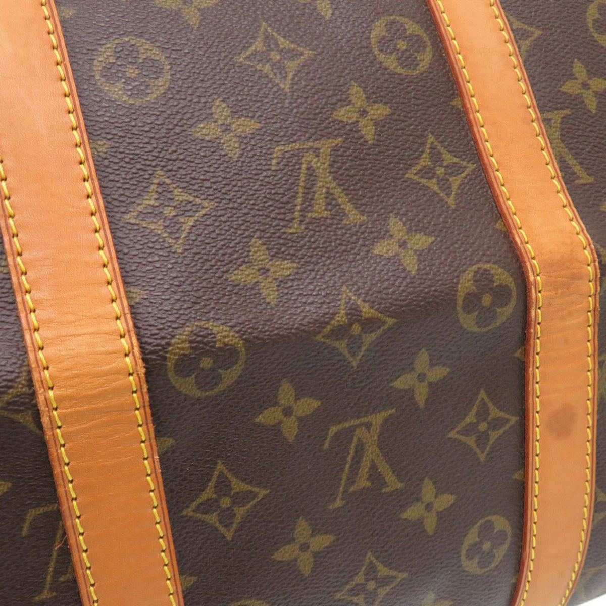 Louis Vuitton Brown Monogram Canvas Boston Bag (Pre-Owned)