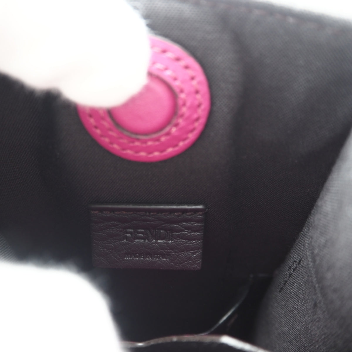 Fendi Pink Leather Phone Wallet (Pre-Owned)