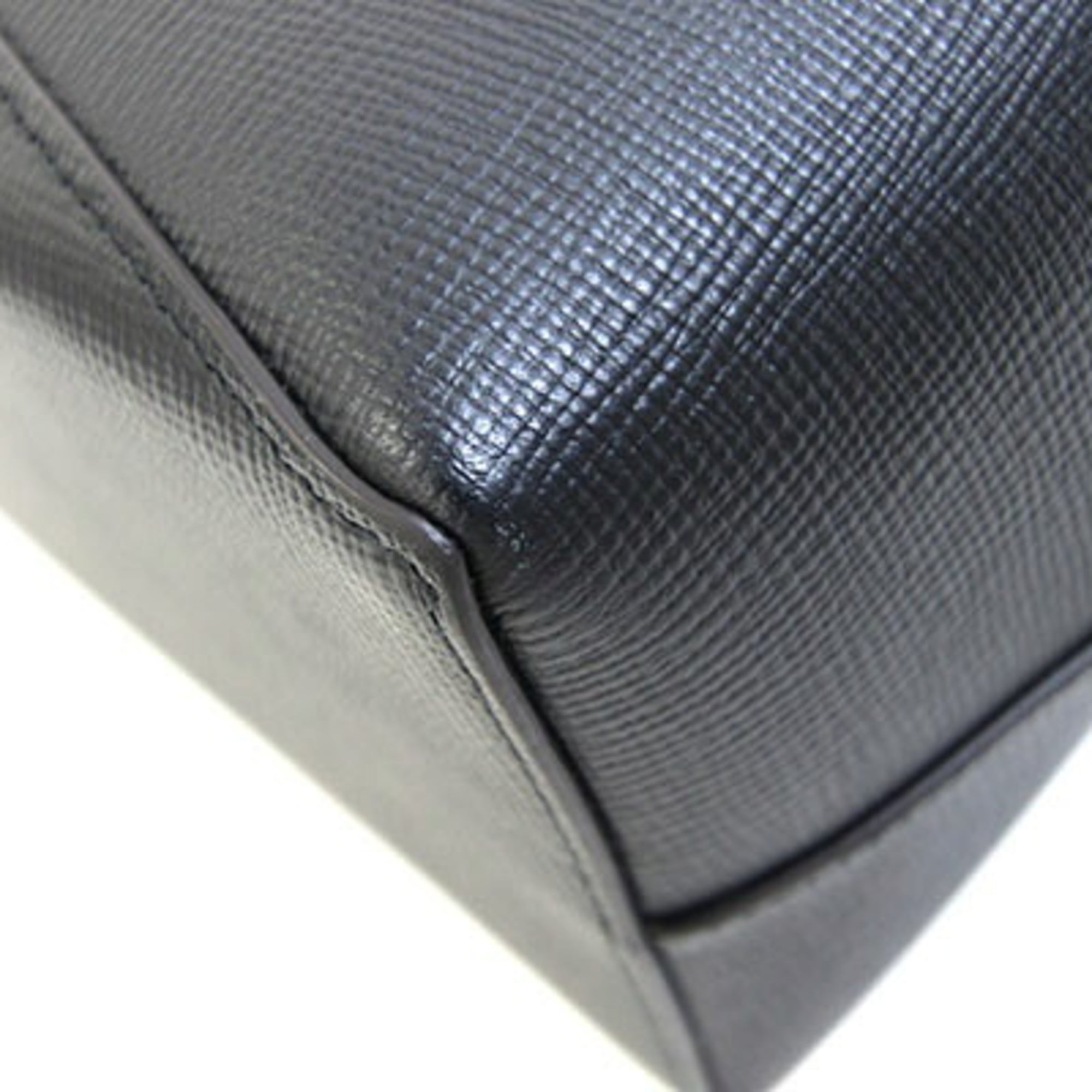 Cartier Black Leather Clutch Bag Handbag Pouch (Pre-Owned)
