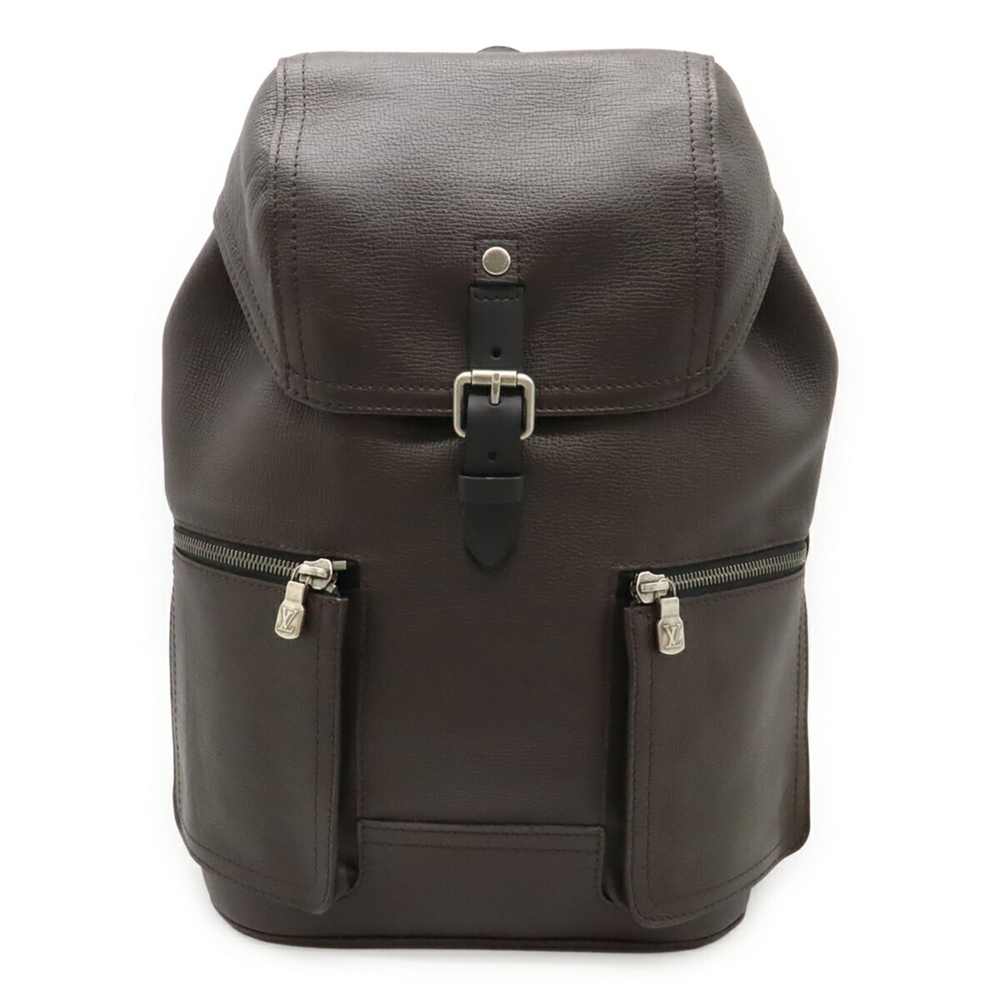 Louis Vuitton Marron Utah Leather Backpack (Pre-Owned)