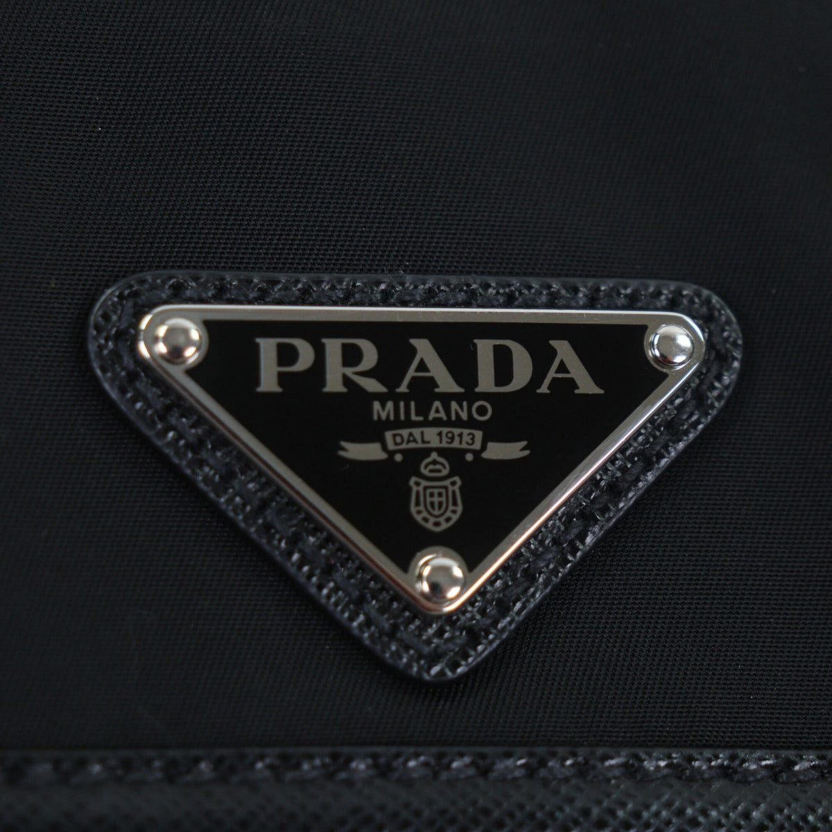 Prada Black Nylon Leather Sling Bag (Pre-Owned)