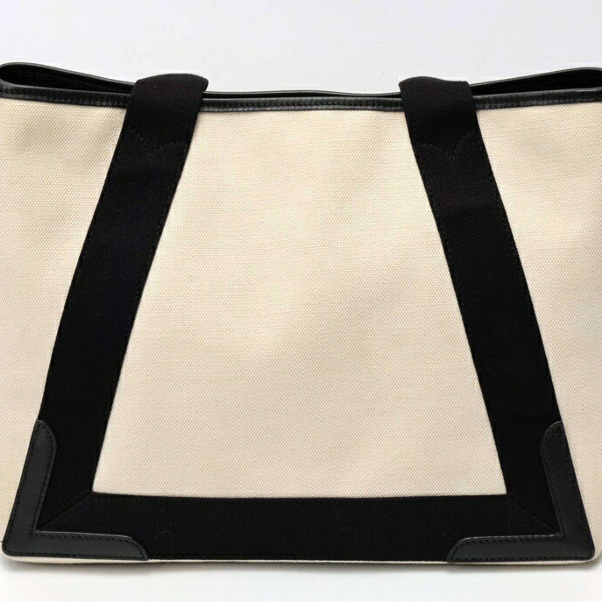 Balenciaga Black Canvas Leather Tote Bag (Pre-Owned)