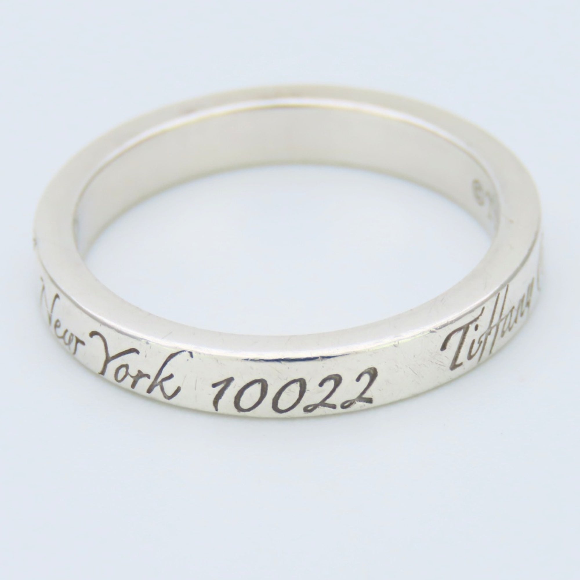 Tiffany Silver Silver 925 Band Ring (Pre-Owned)