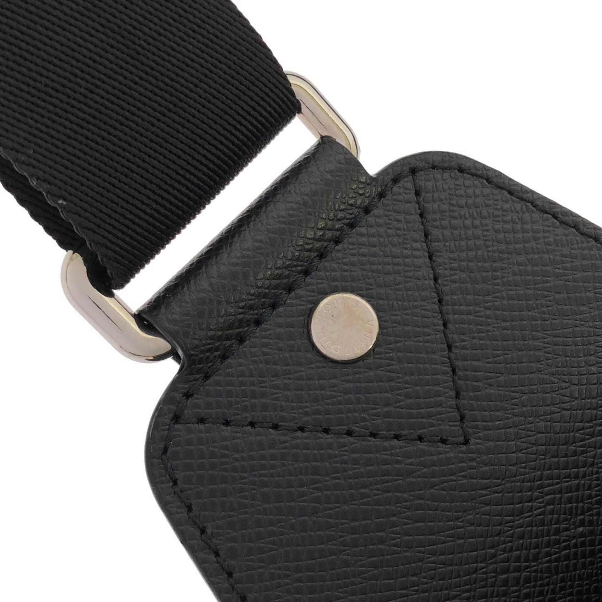 Louis Vuitton Taiga Black Leather Handbag (Pre-Owned)