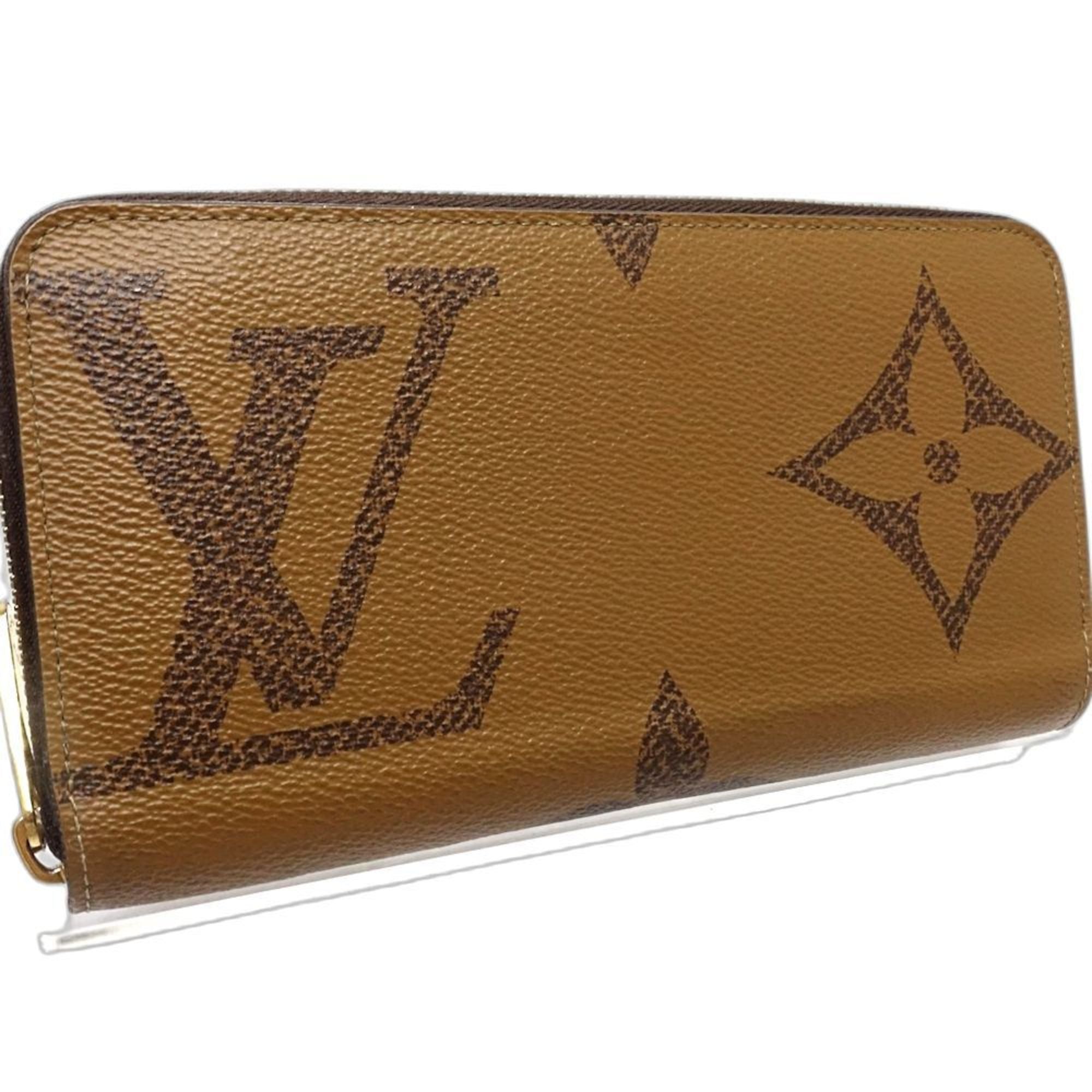 Louis Vuitton Brown Canvas Long Wallet (Bi-Fold) (Pre-Owned)
