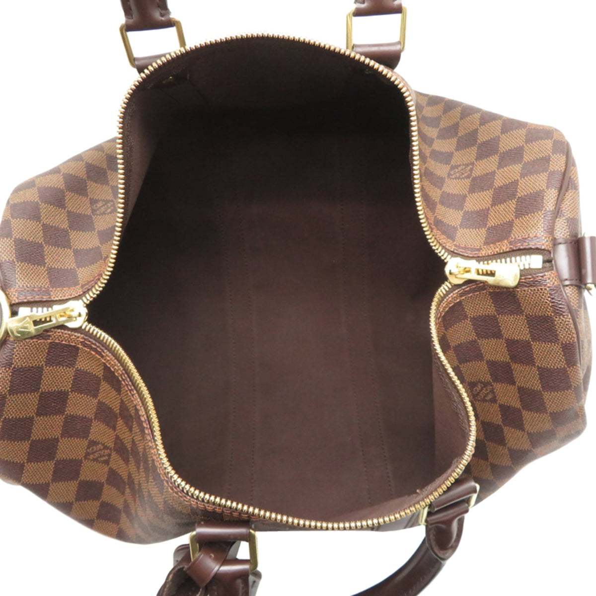 Louis Vuitton Brown Damier Canvas Boston Bag (Pre-Owned)