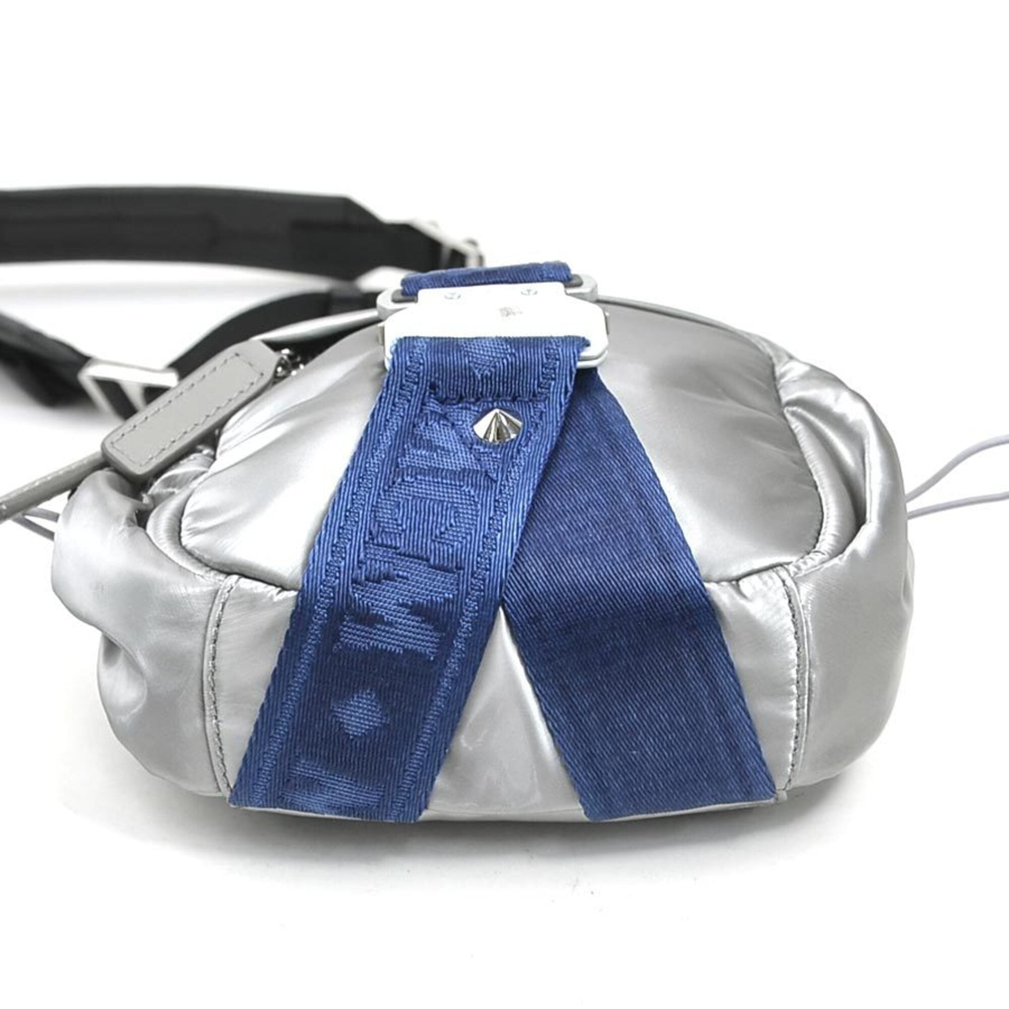 Mcm Blue Silver Pvc Shoulder Bag (Pre-Owned)