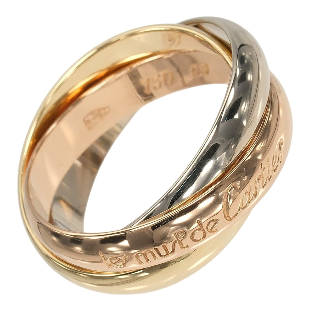 Cartier Trinity Yellow Gold (18K) Pink Gold (18K) White Gold (18K) Band Ring (Pre-Owned)