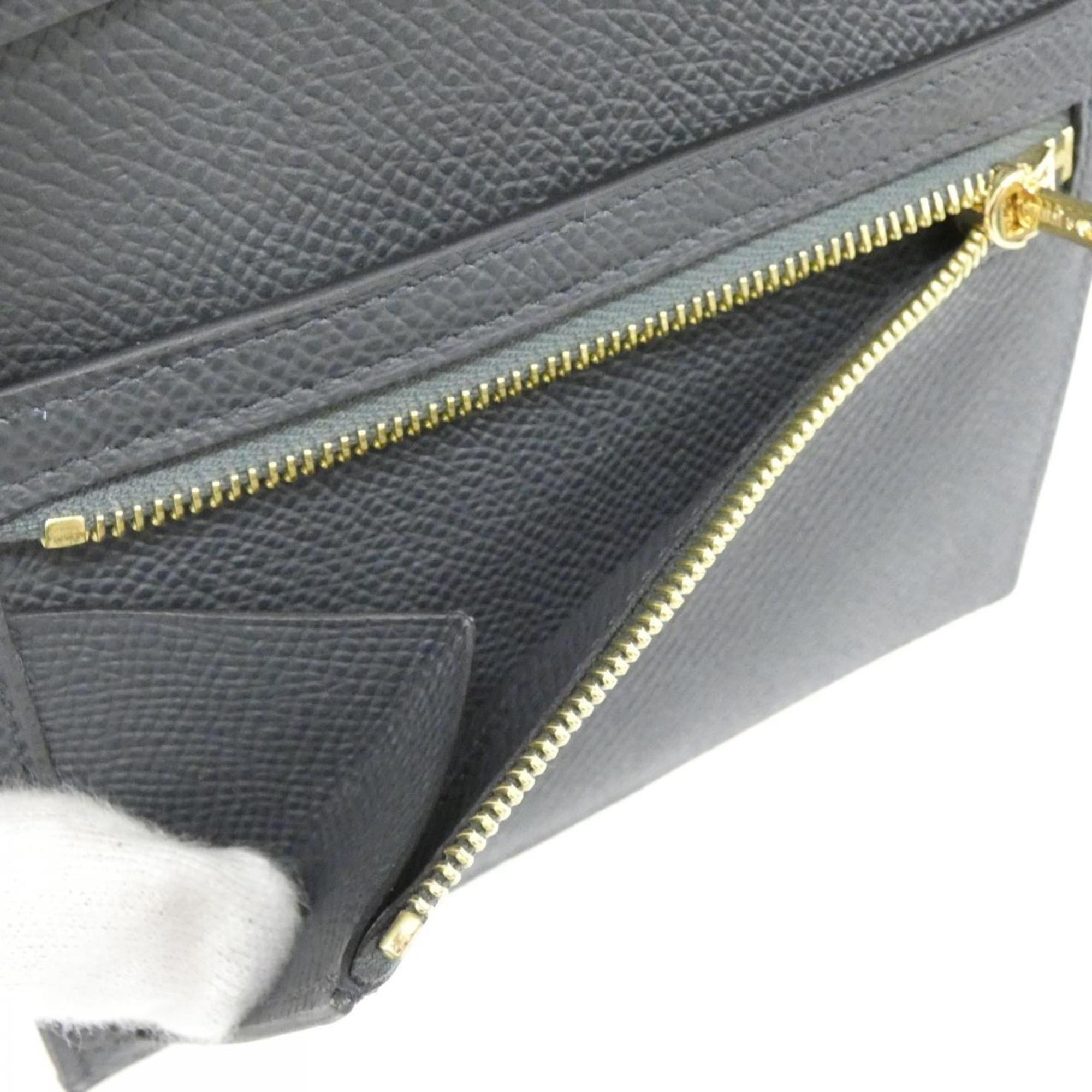Hermes Vert Epsom Leather Middle Wallet (Tri-Fold) (Pre-Owned)