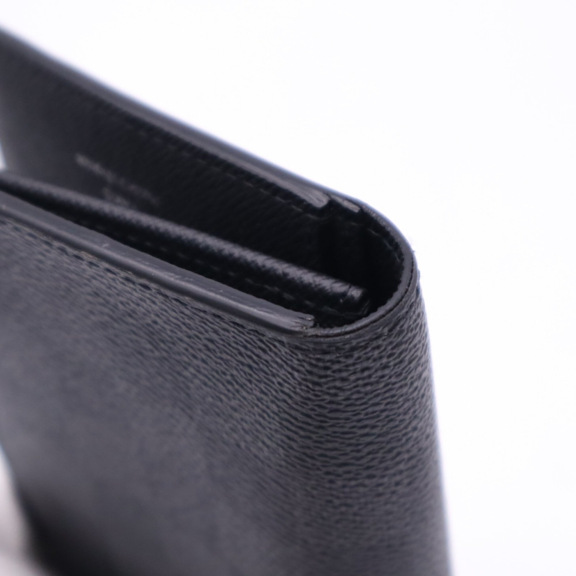 Louis Vuitton Damier Graphite Black Damier Graphite Gray Damier Graphite Leather Long Wallet (Bi-Fold) (Pre-Owned)