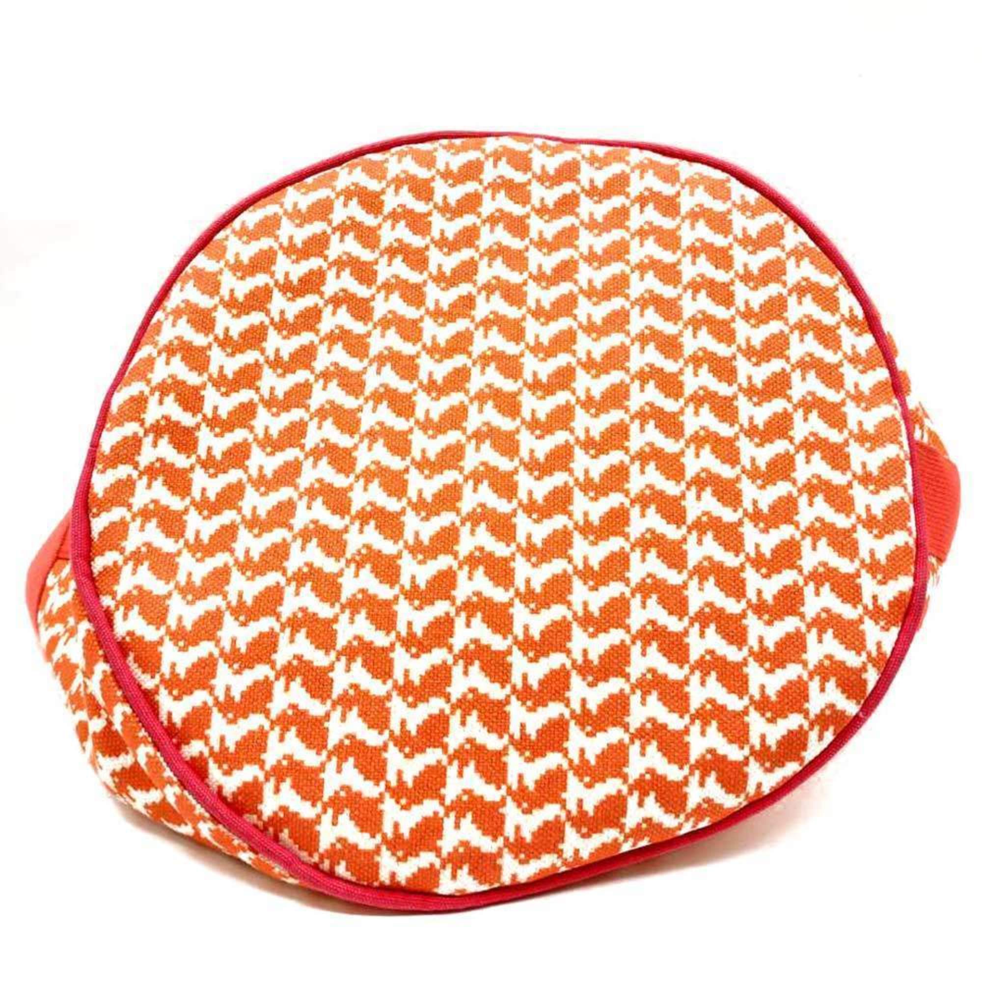 Hermes Orange Canvas Tote Bag (Pre-Owned)
