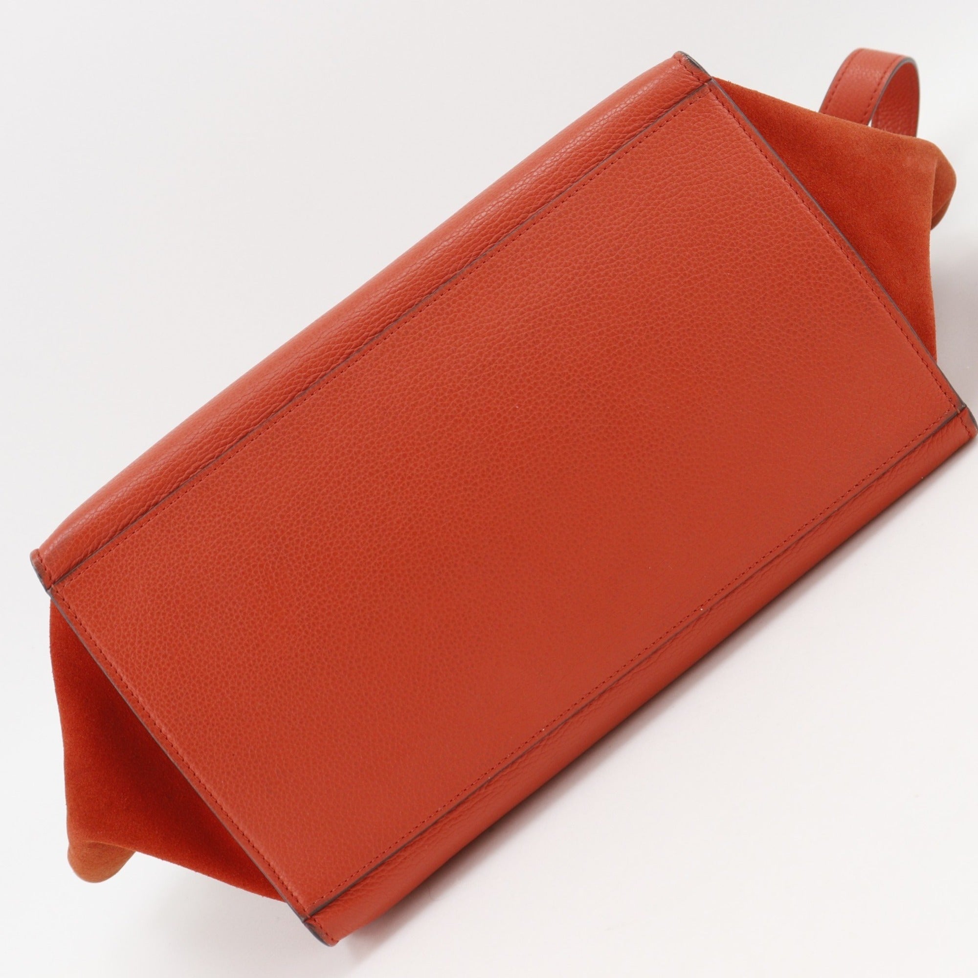 Celine Orange Leather Handbag (Pre-Owned)