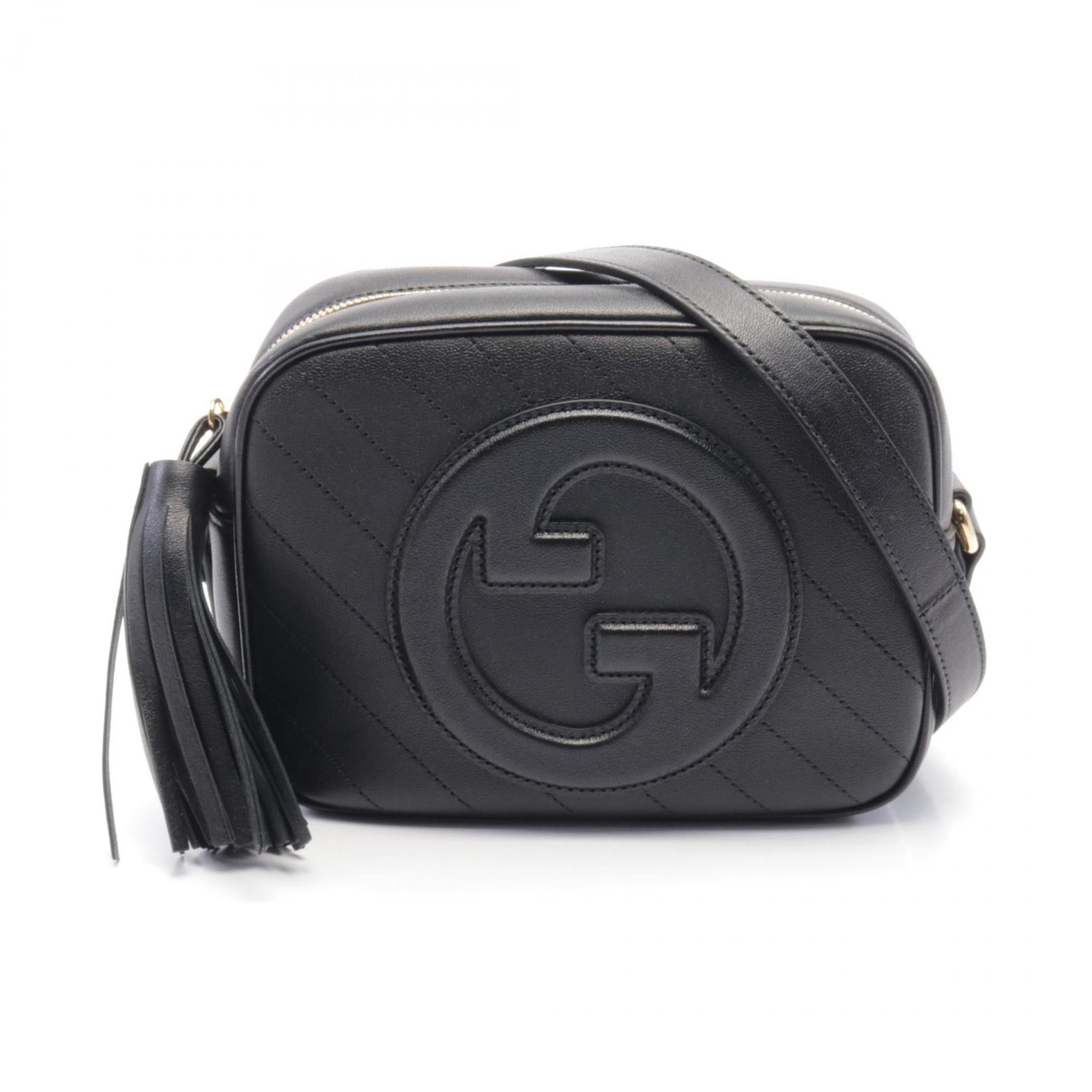 Gucci Black Leather Shoulder Bag (Pre-Owned)