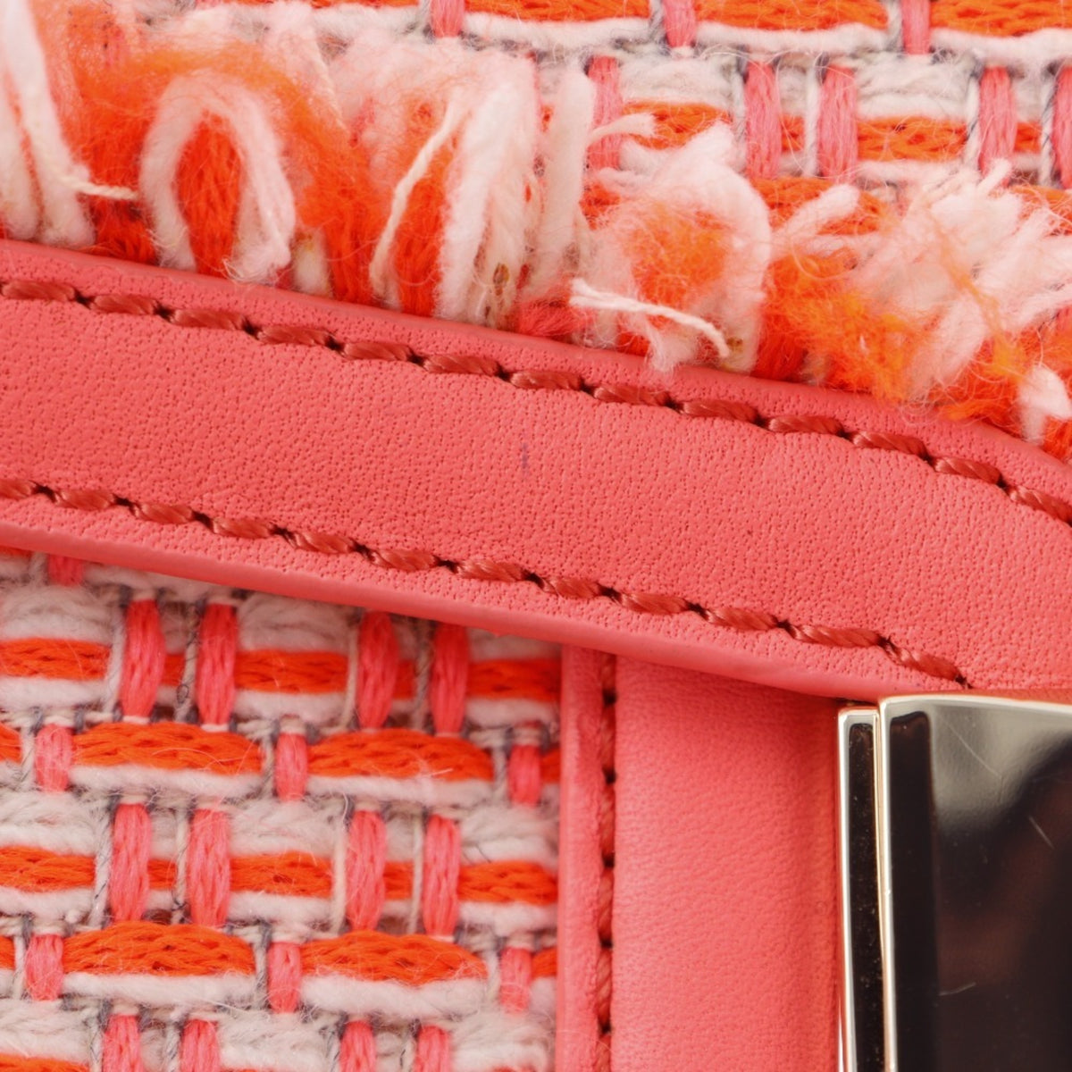Kate Spade Orange Tweed Shoulder Bag (Pre-Owned)